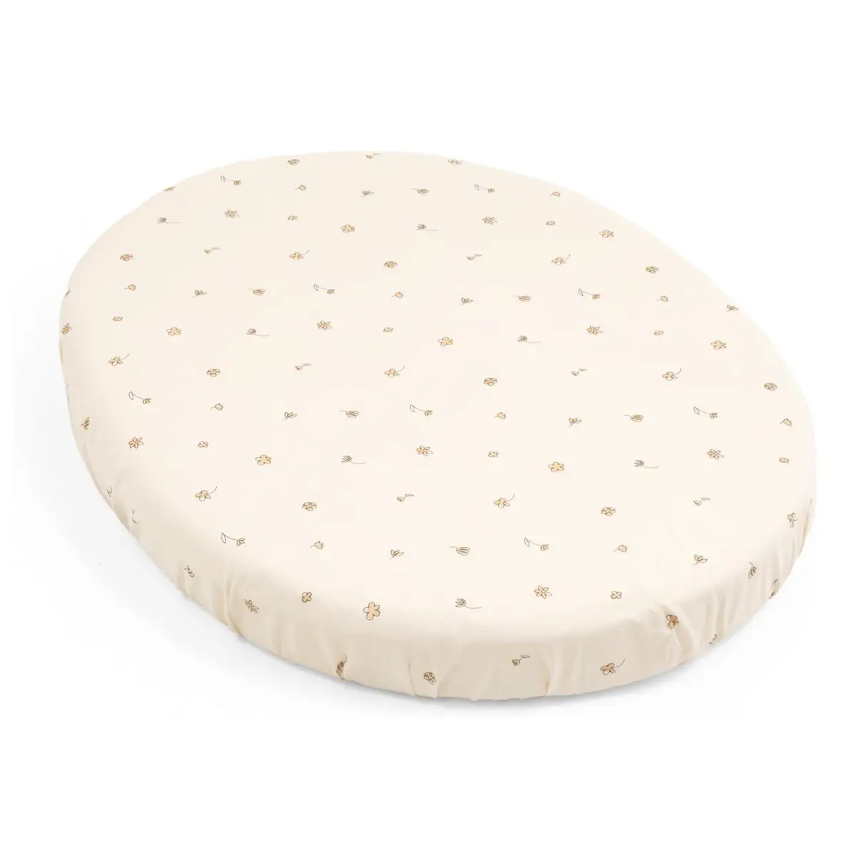 Stokke Sleepi V3 Mini Lenzuolo Sotto Culla Flower Ecru Ocs - lenzuolini