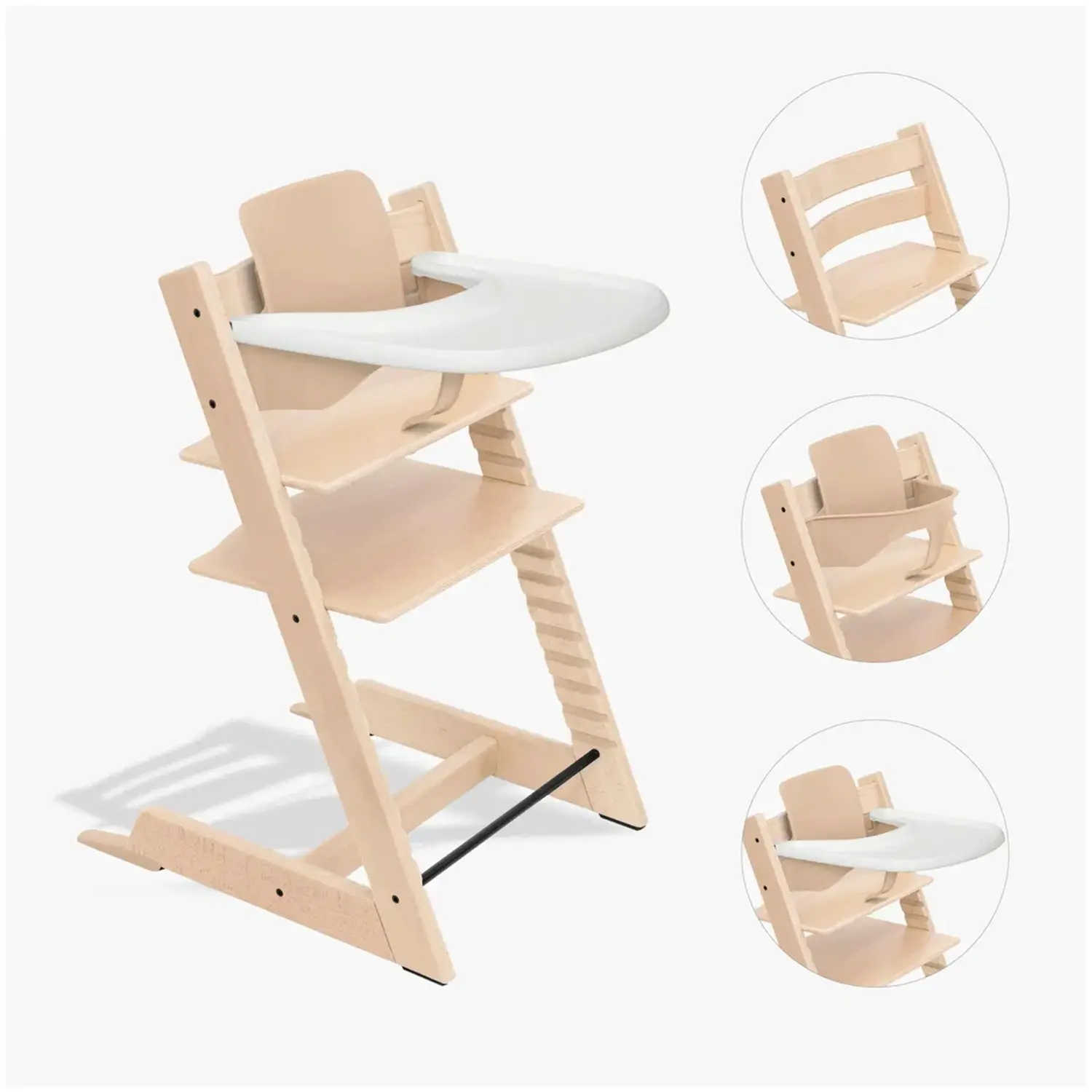 Tripp Trapp Naturale Bundle Con Baby Set E Vassoio - seggioloni