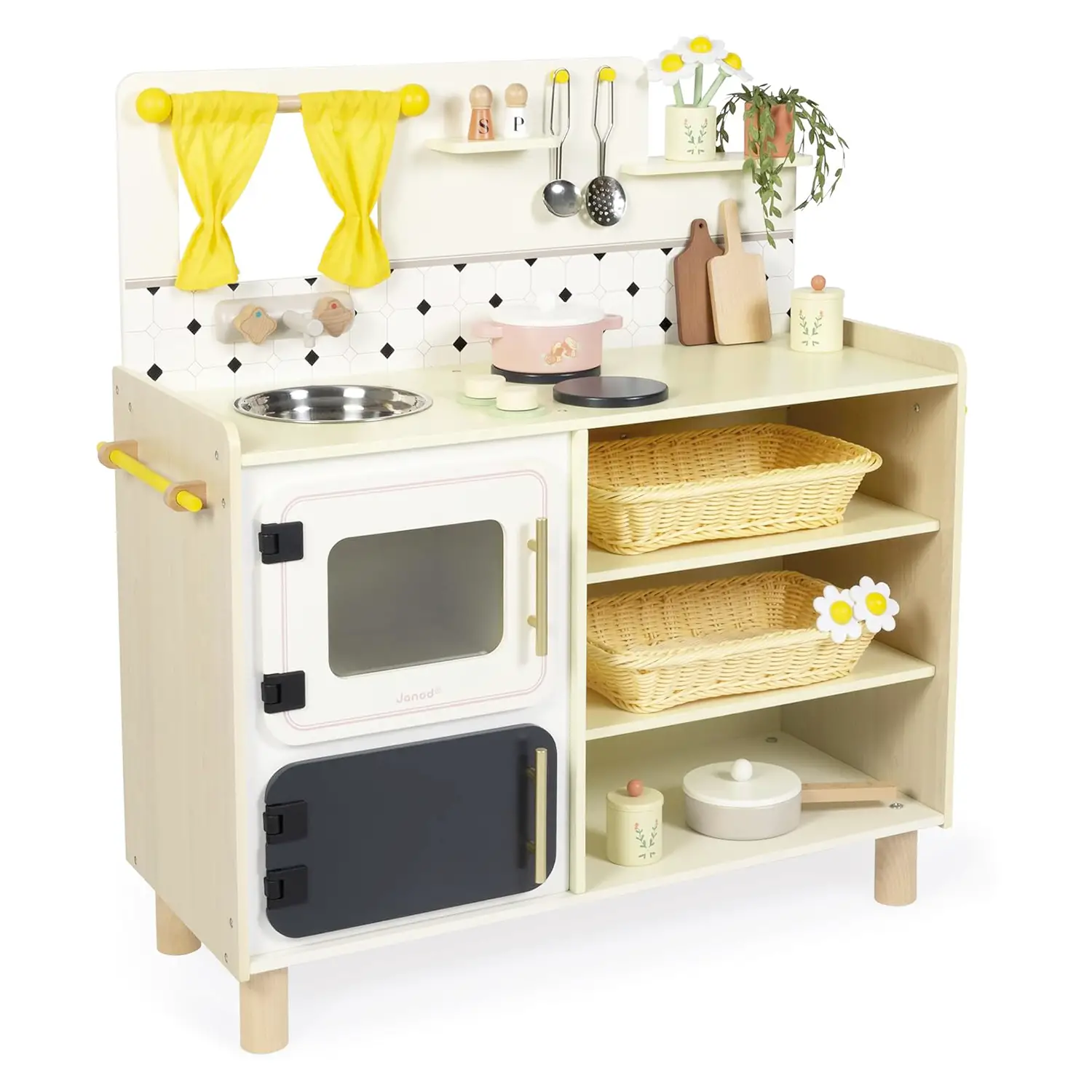 Grande Cucina Per Bambini Accessoriata In Legno - Cucine e gioco simbolico