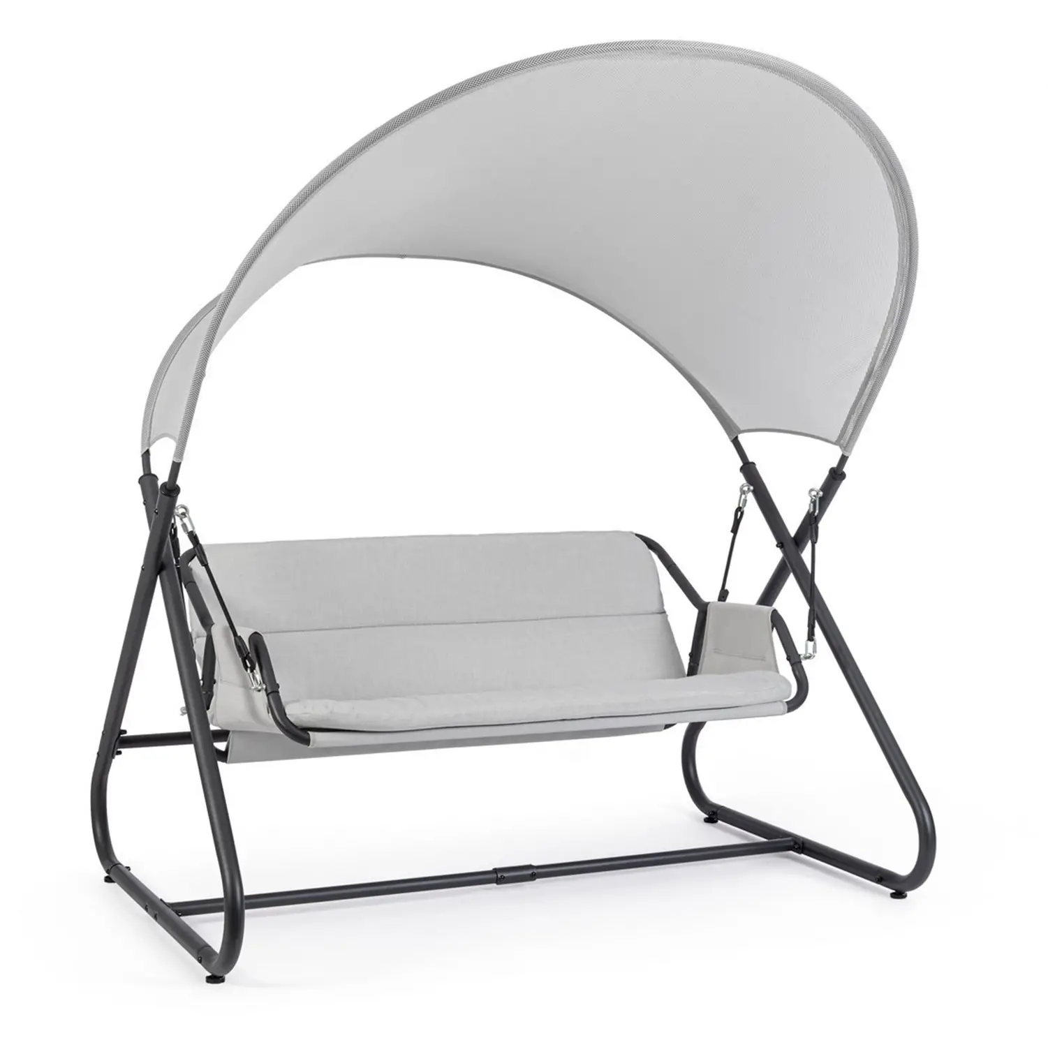 Dondolo Arkell 2 Posti Grigio-antracite - set e salotti