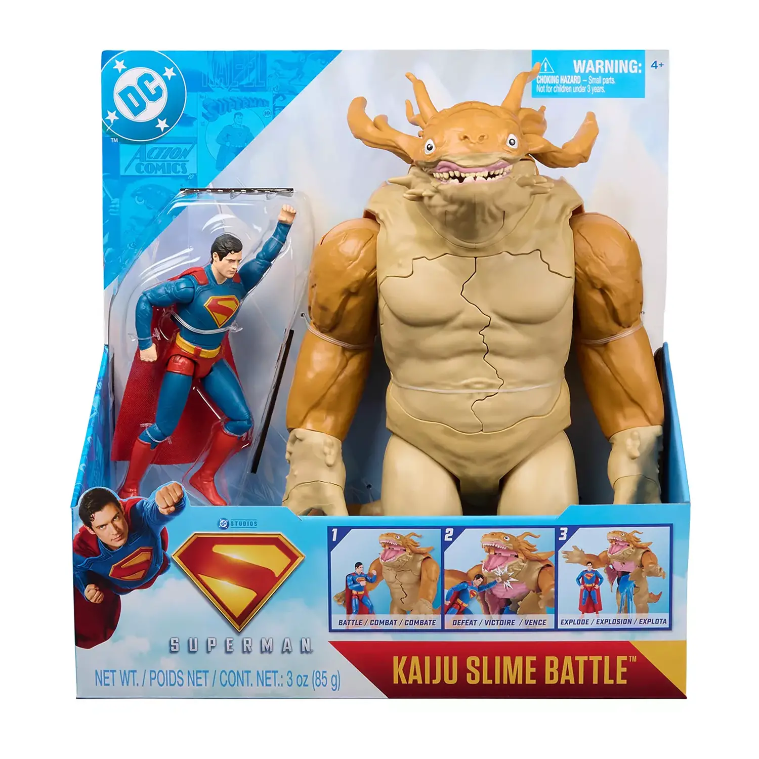 Superman vs. Kaiju Set con Slime e Action Figures 15-30 cm - action figures ed accessori