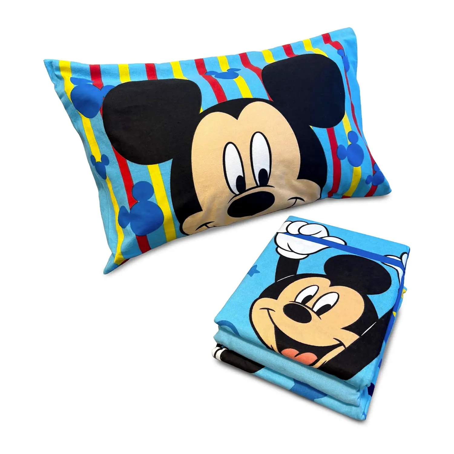 Set Lenzuolo Letto Singolo Mickey Mouse Flanella - biancheria casa