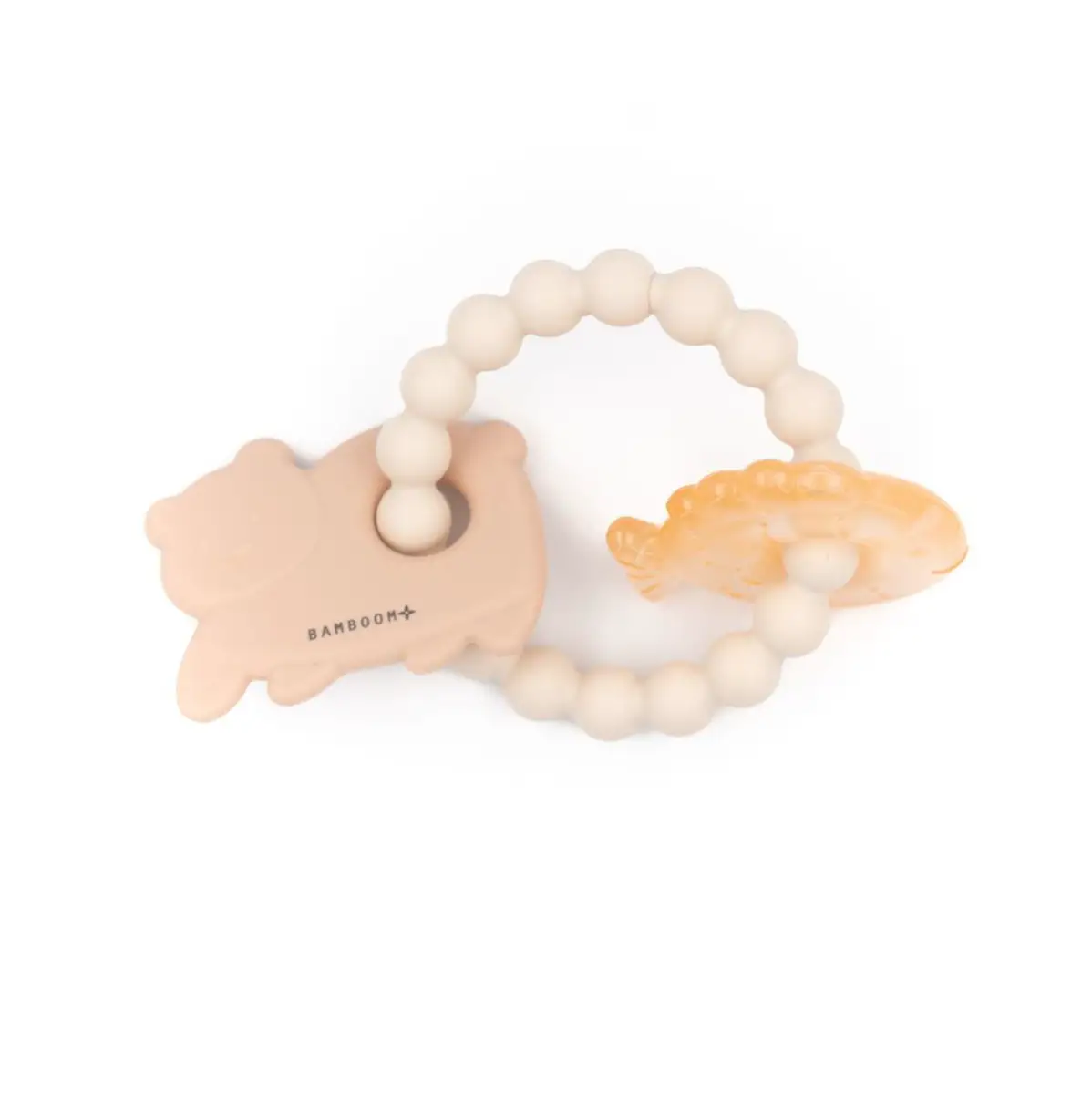 Massaggiagengive Bamboom Orso e Pesce Soft Pink - massaggia gengive