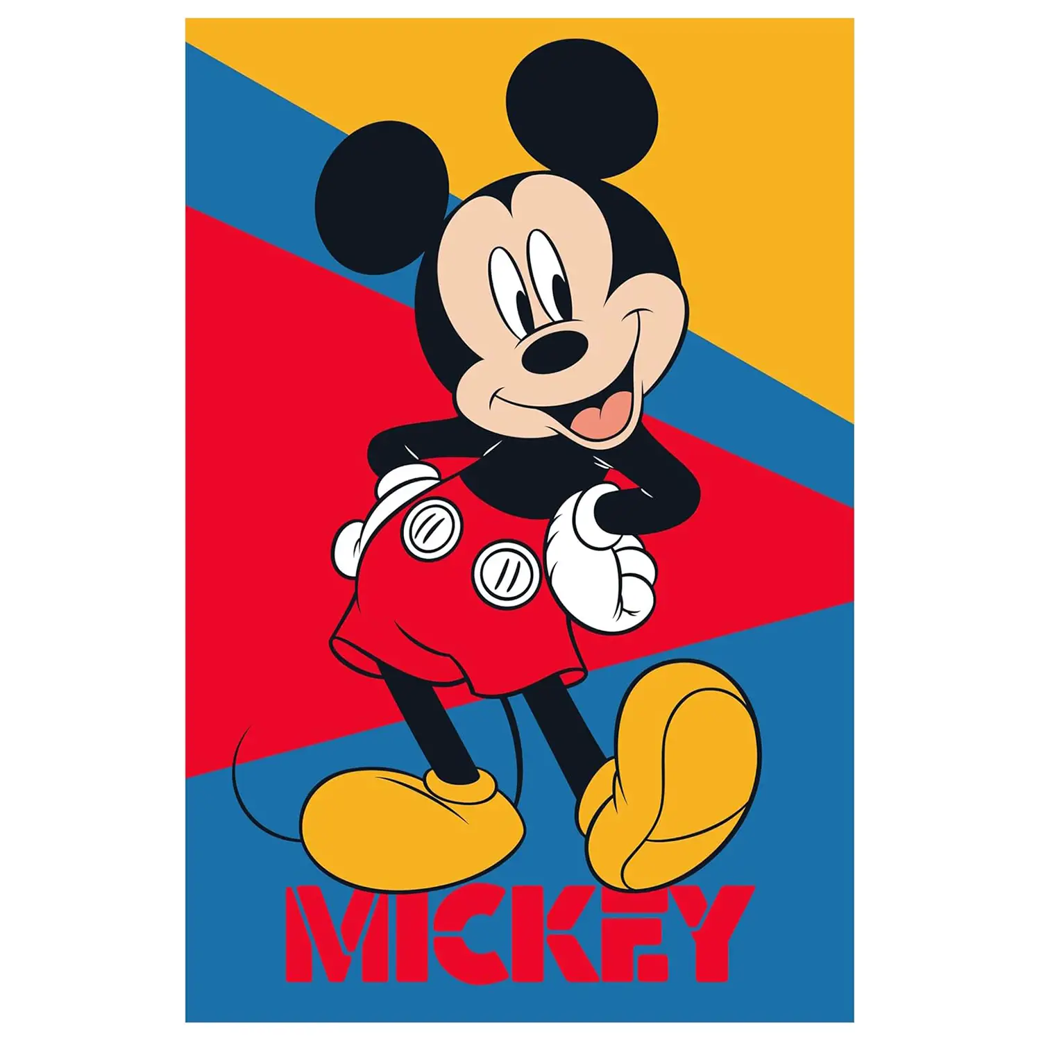 Plaid Soft Touch 100x150 Cm Mickey New - biancheria casa