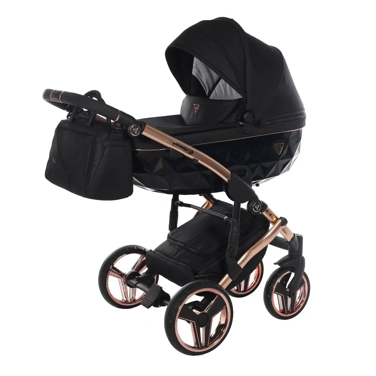 Junama Diamond S-line V3 3 In 1 Black/rosegold - trio e modulari