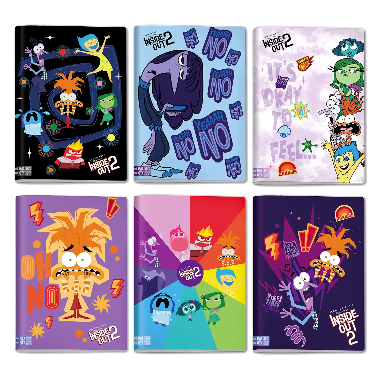 Inside Out 2 Quaderno A4 Maxi 96/100 Rigatura 1r - Cancelleria varia