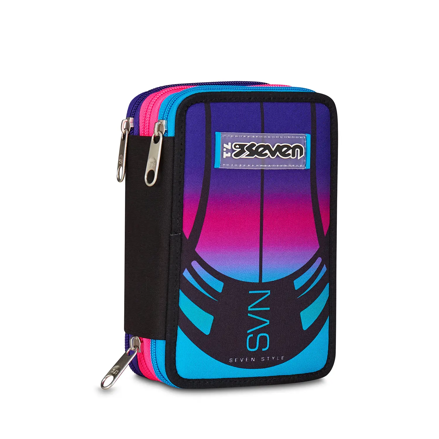 Nuanced Astuccio Scuola 3 Zip Potent Violet - astucci colori