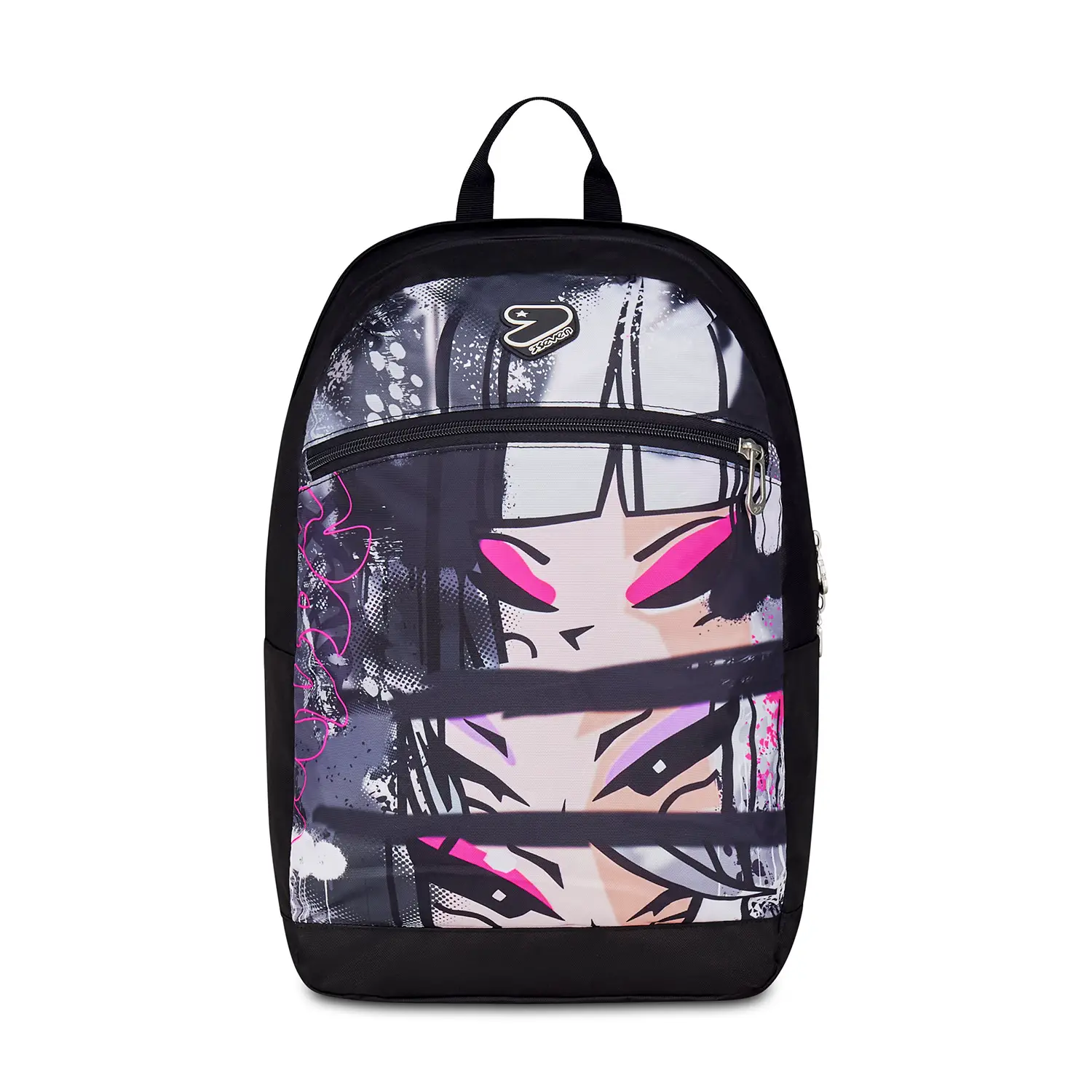 Gray Shadowzaino Scuola Reversible Backpack Grs con Earphones Wireless Fluo Fuxia - zaini scuola