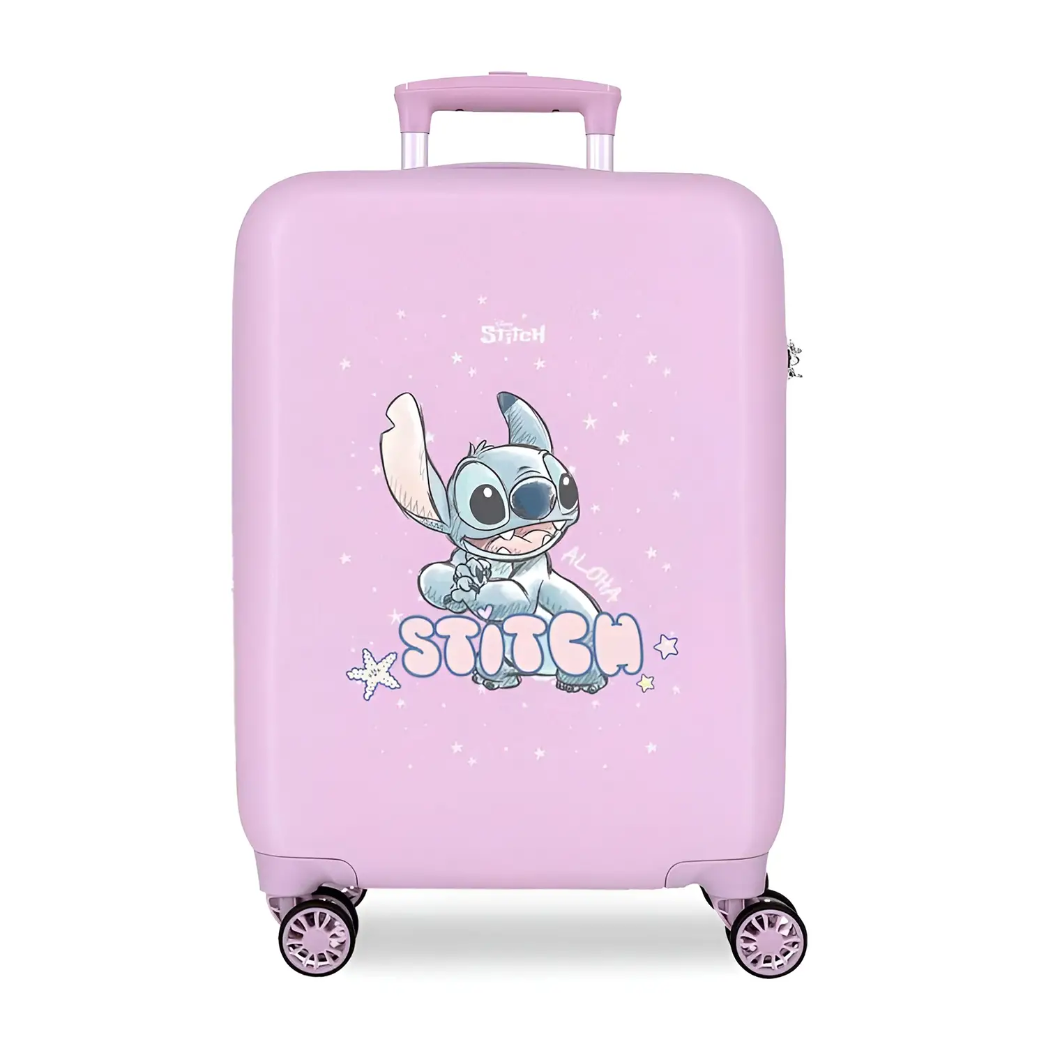 Lovely Stitch Trolley Abs 55 Cm 4 Ruote Lilla - valige e borse da viaggio