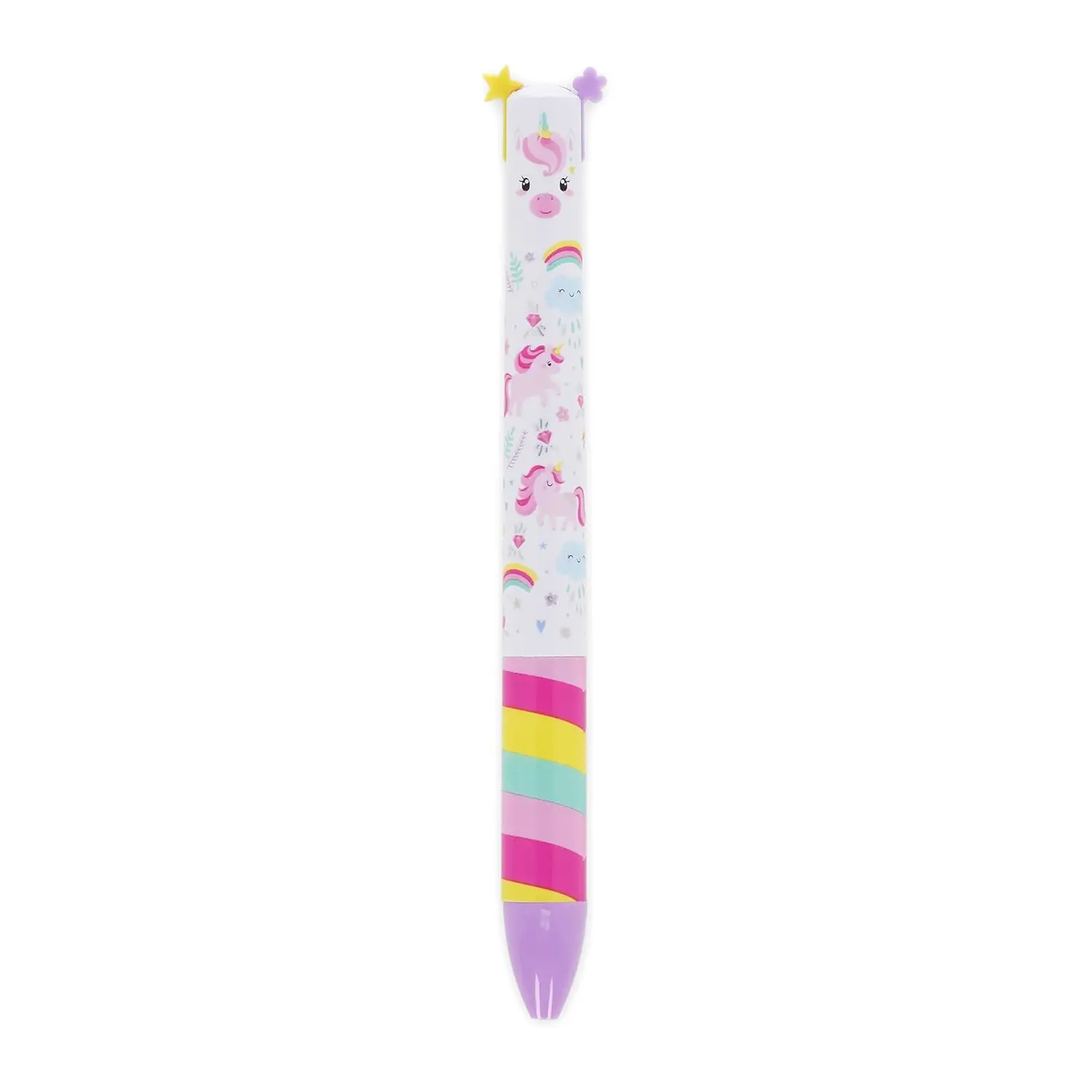 Legami - Penna Click&Clack a Due Colori, Tema Unicorn - legami