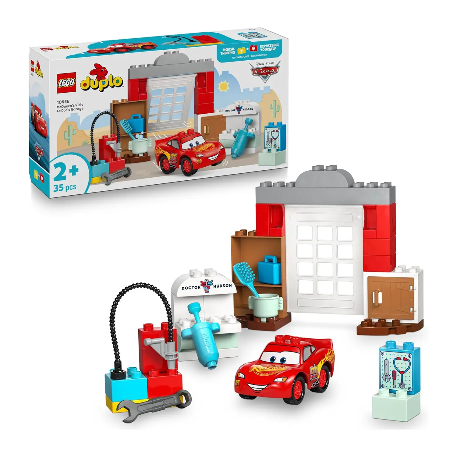 Lego Duplo Disney La Visita di Mcqueen All’officina di Doc 10456 - Costruzioni in plastica