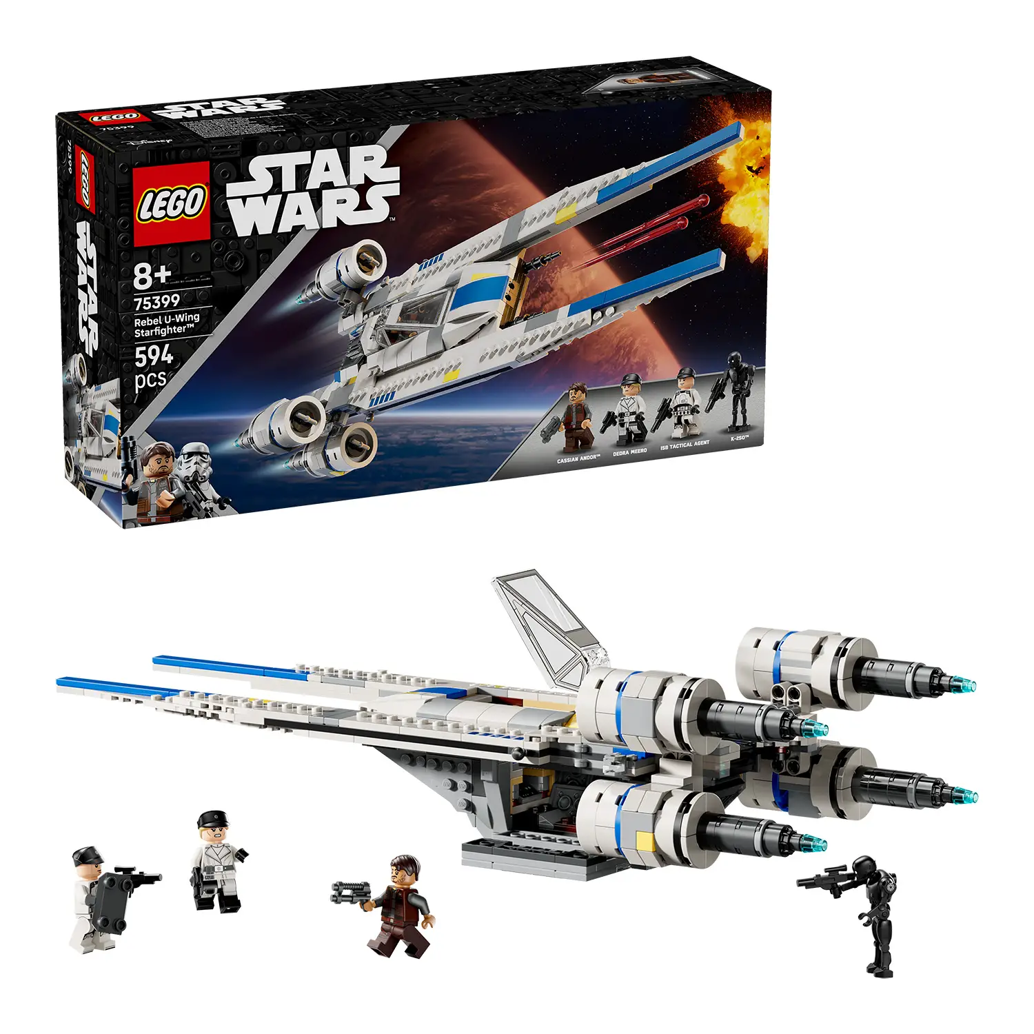 LEGO Star Wars U-Wing Starfighter Ribelle 75399 – Set Costruibile - lego