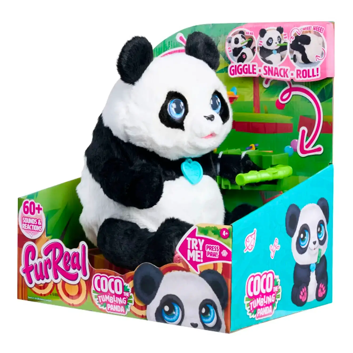 Fur Real - Coco The Tumbling Panda Interattivo - peluches 0/36 mesi