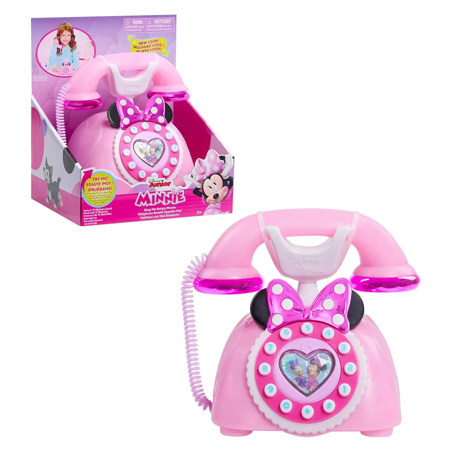 Minnie Mouse Telefono Rotante Con Effetti Luminosi E Sonori - collezionabili bambina