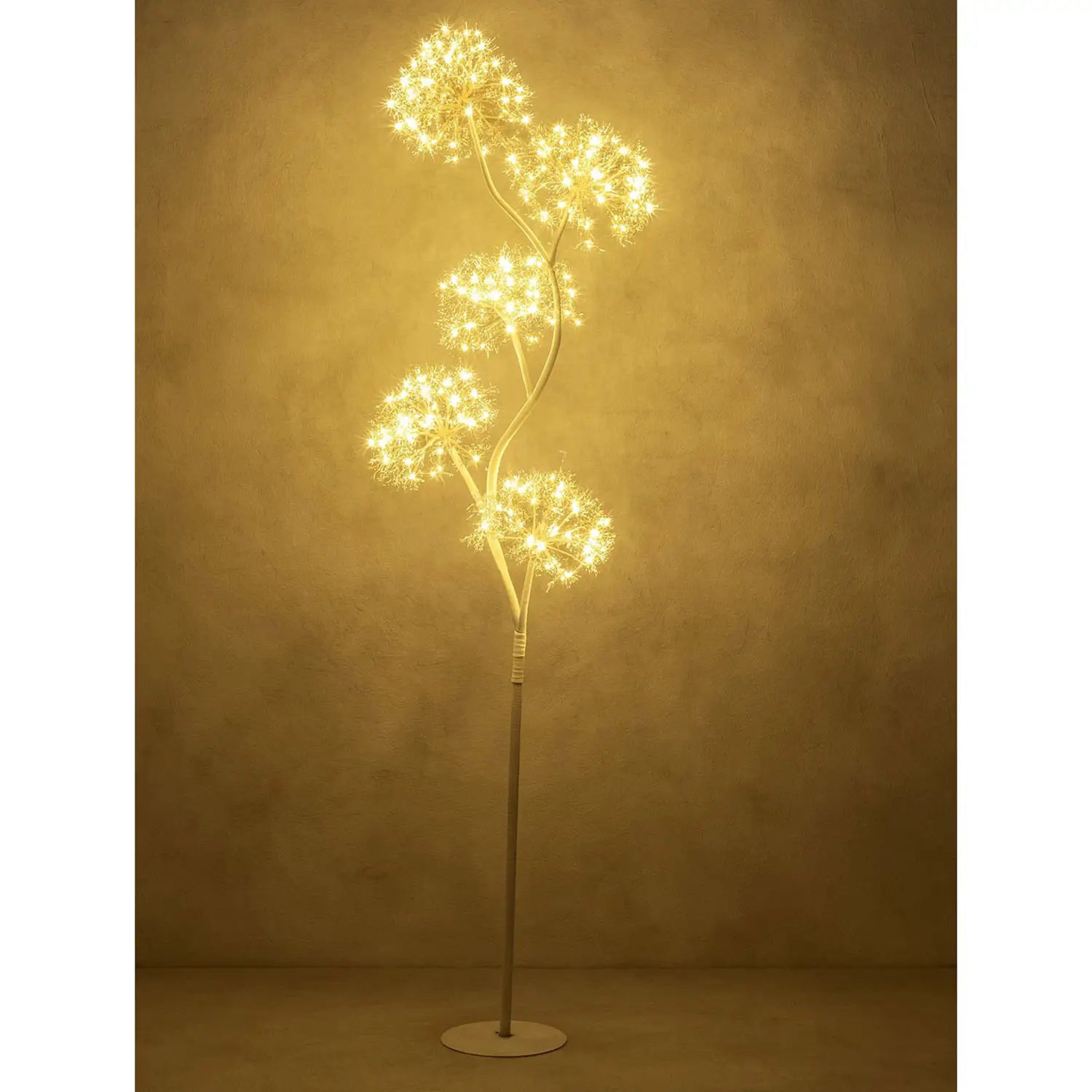 Albero 5 Sfere H170cm Bianco con 1800 MicroLED Flash - alberi led di design