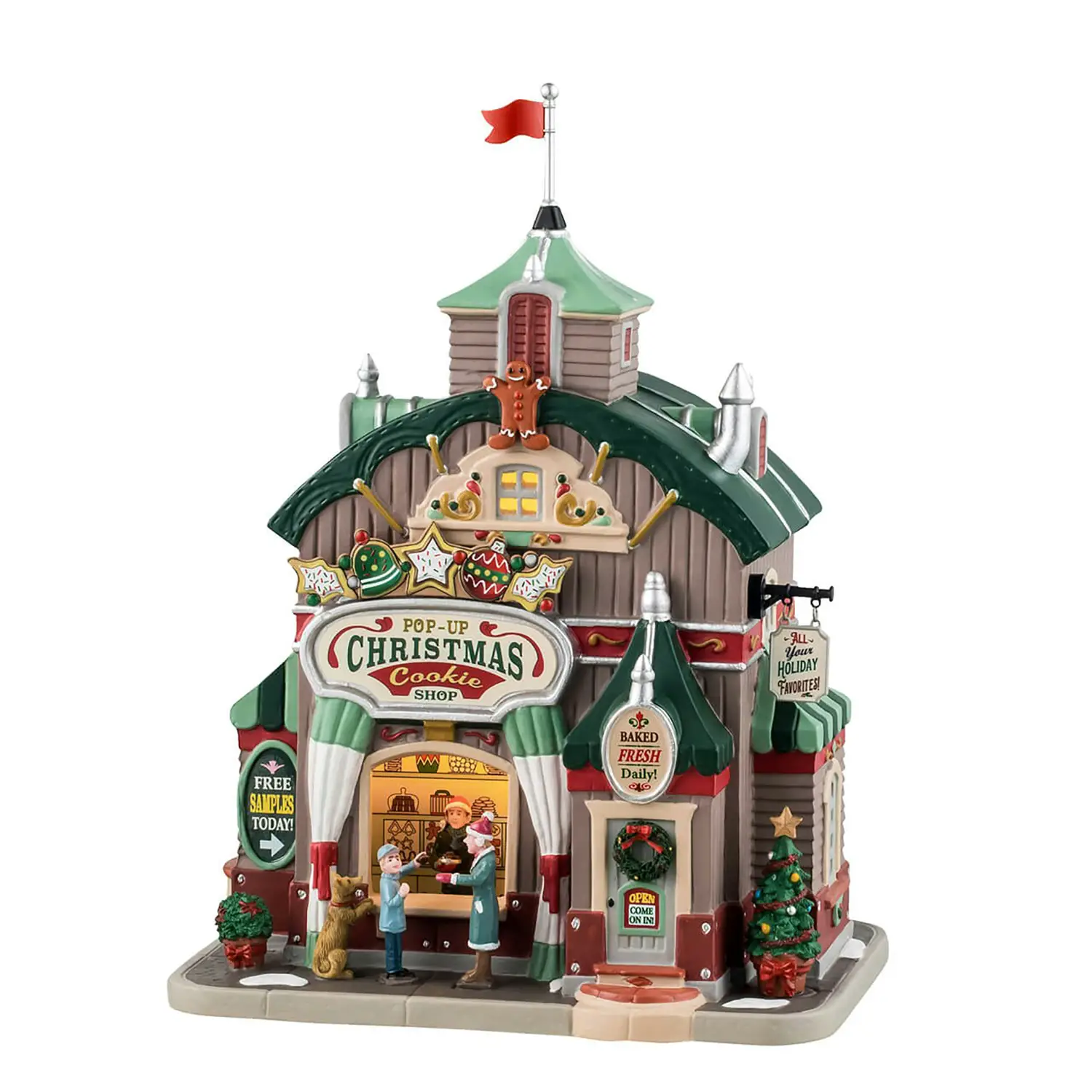 Lemax Pop-Up Christmas Cookie Shop con Luci – Caddington - scene e villaggi