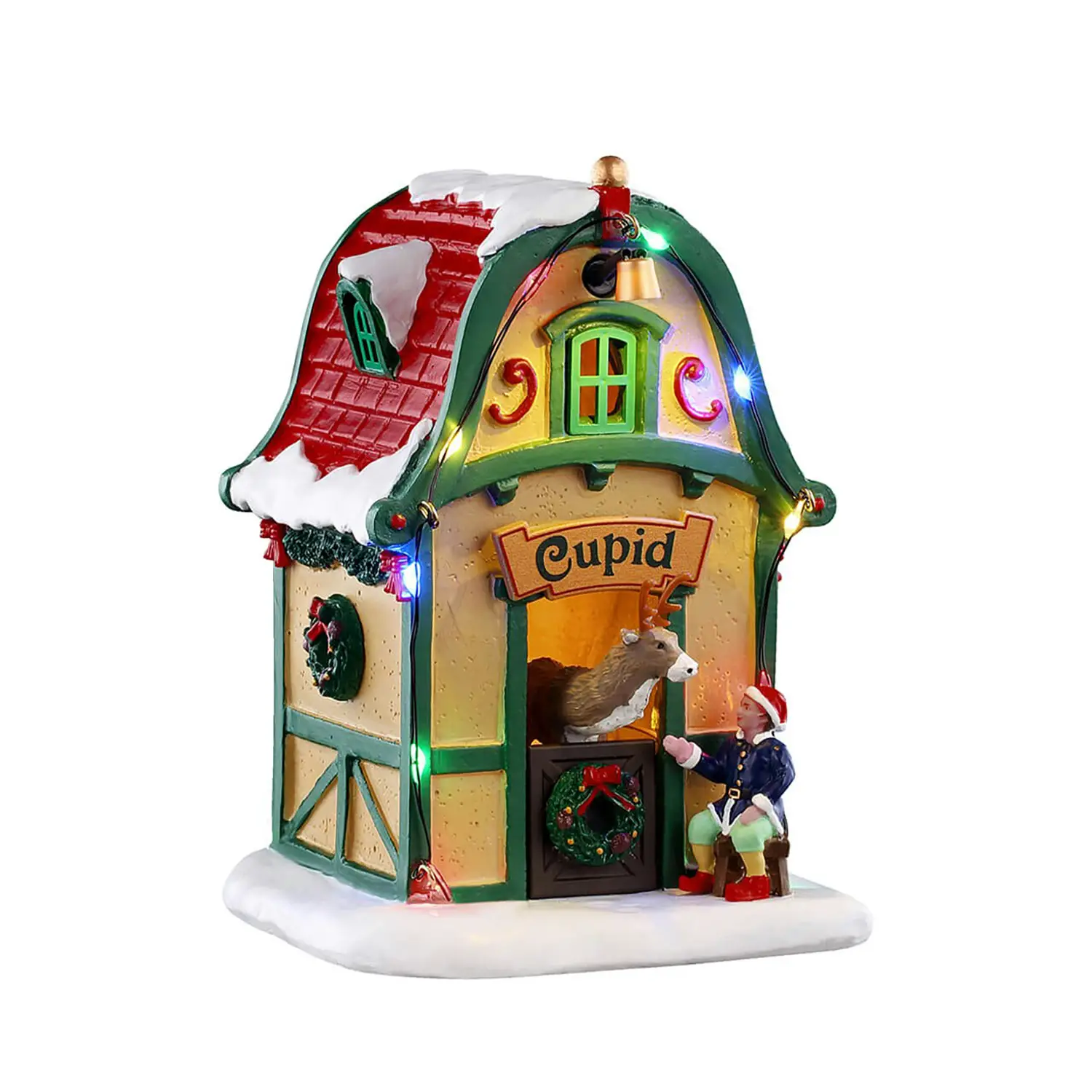 Lemax Cupid’s Den 54531 – Rifugio Natalizio Luminoso di Cupid Santa’s Wonderland - scene e villaggi