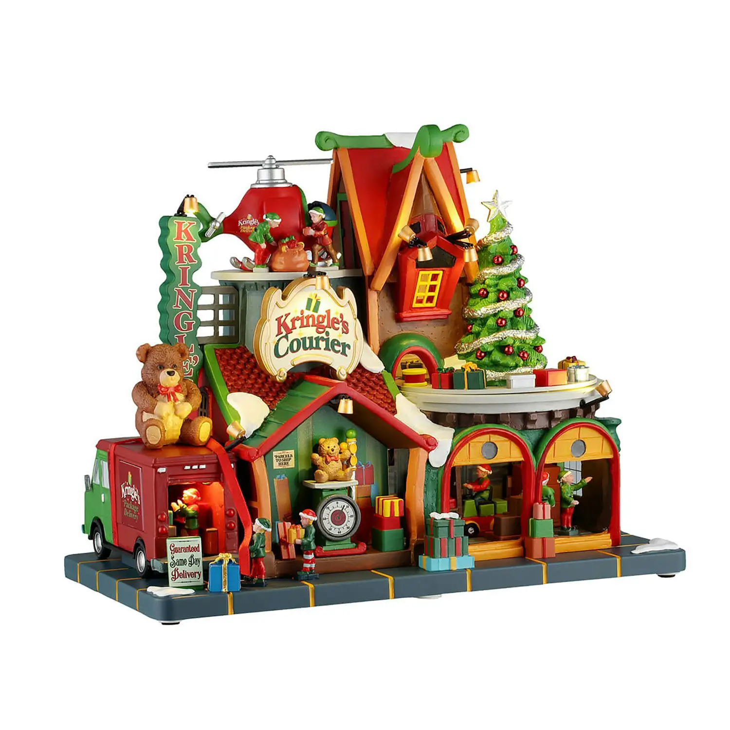 Lemax Kringle’s Courier – Edificio Animato con Luci e Musica - scene e villaggi