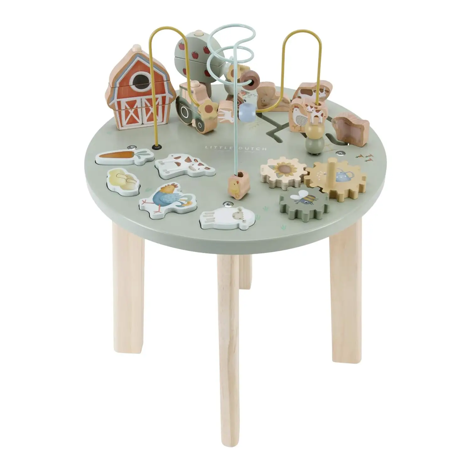 Little Dutch Tavolino Multiattività In Legno Little Farm - Primi giochi