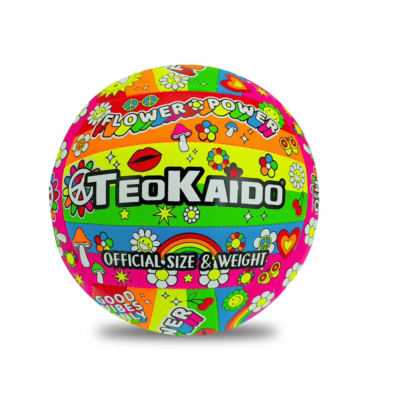 Pallone Volley Teokaido in PVC Flower Power - Palle e palloni