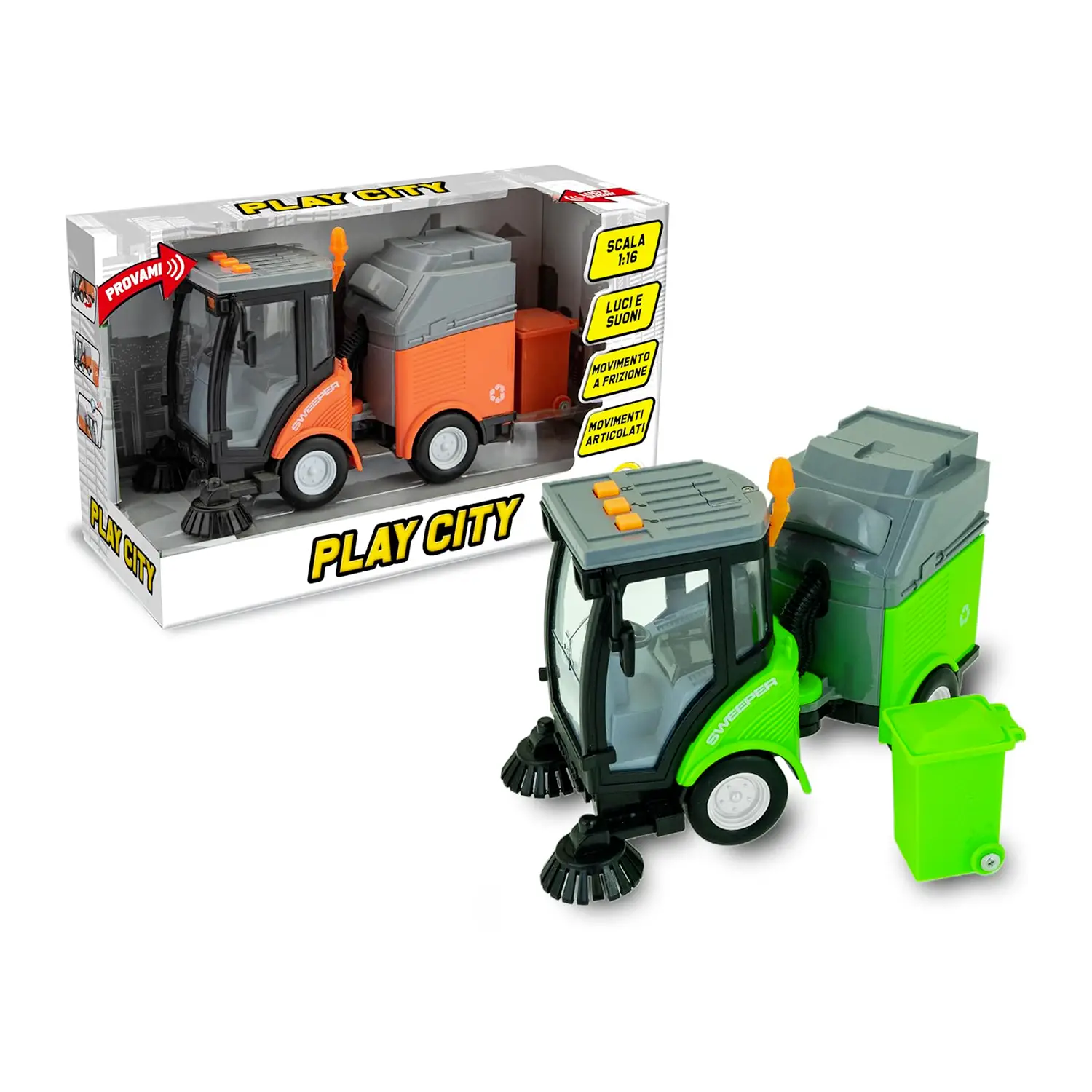 Play City - Eco Mezzi a Frizione Luci e Suoni - modellini