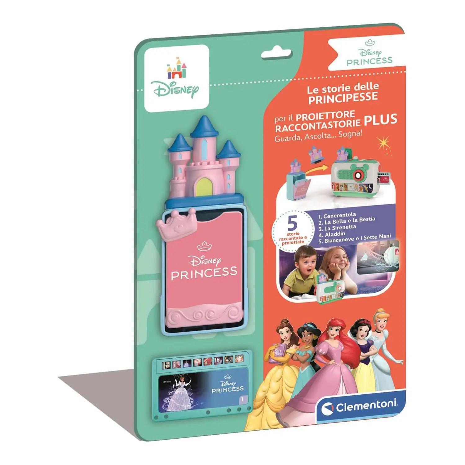 Clementoni Cartuccia Proiettore Princess Gioco da Tavolo Educativo - giochi elettronici