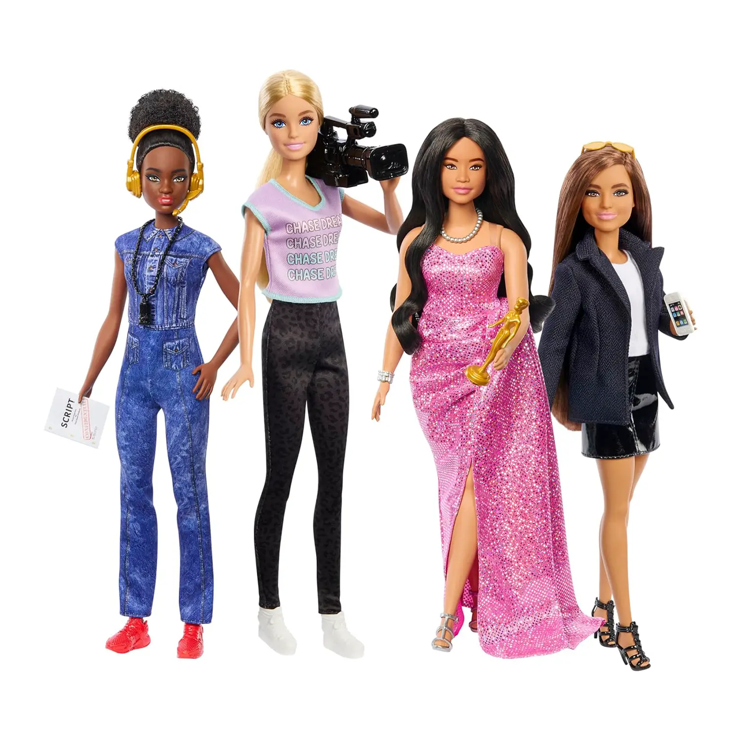 Barbie Carriere Set 4 Bambole Donne nel Cinema HRG54 - collezionabili bambina