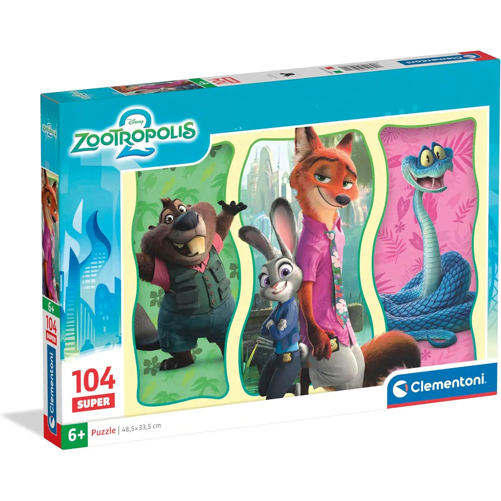 Puzzle 104 Pezzi Super Zootopia 2 - Puzzle in cartone