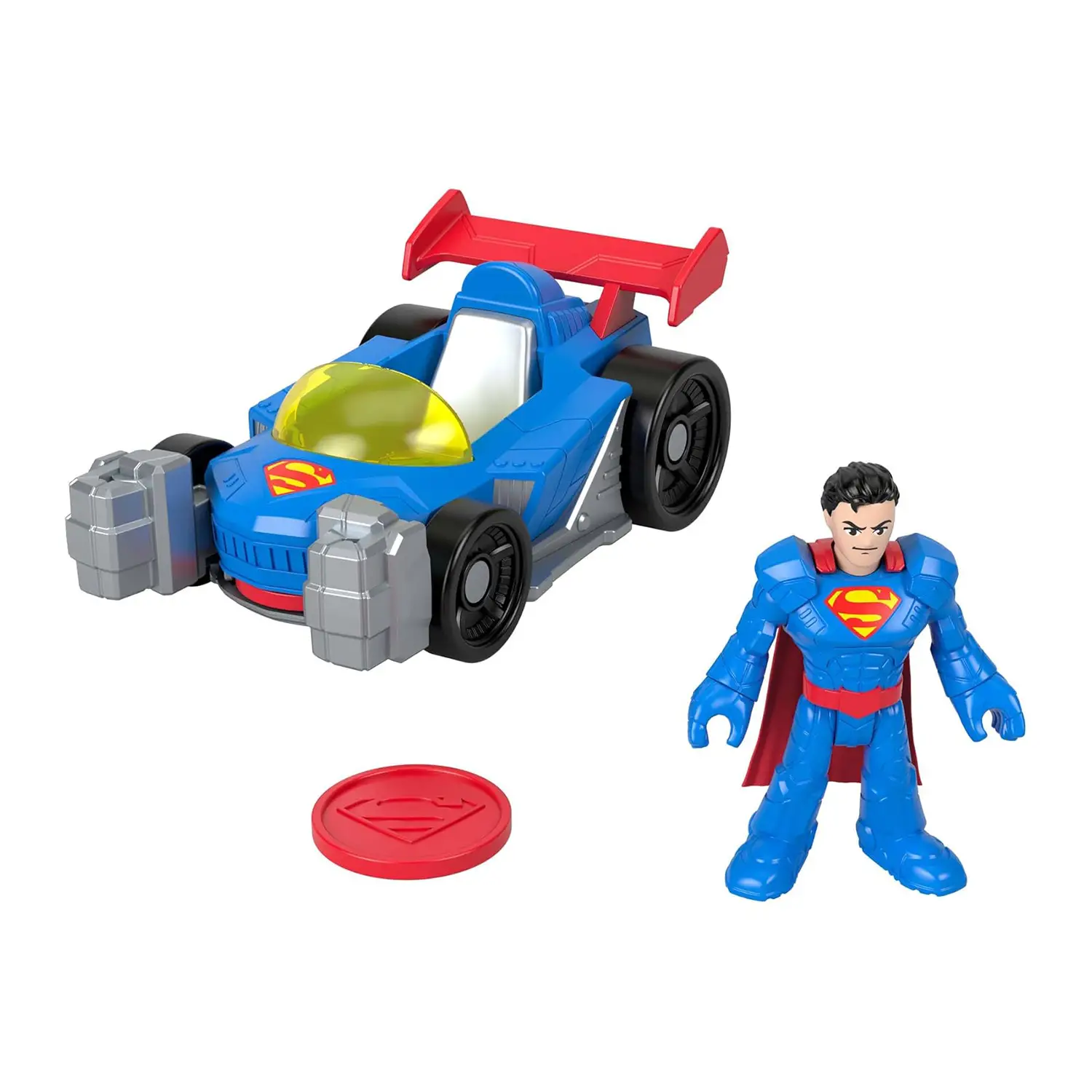 Imaginext Dc Super Friends Metal Force Supermobile - action figures ed accessori