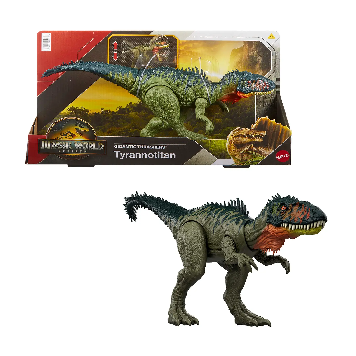 Jurassic World Rebirth Predatori Giganti Tirannotitano - action figures ed accessori