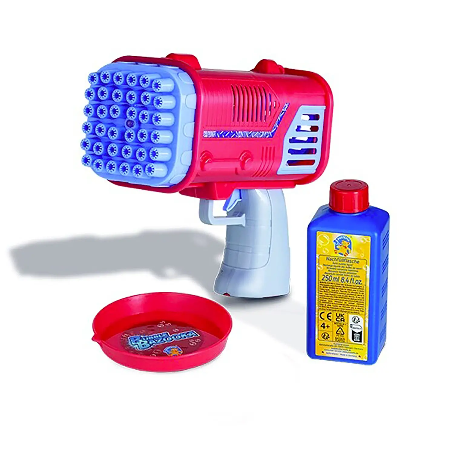 Bubble Bazooka Pistola Spara Bolle con Flacone da 250 ml - Giochi acqua e sabbia