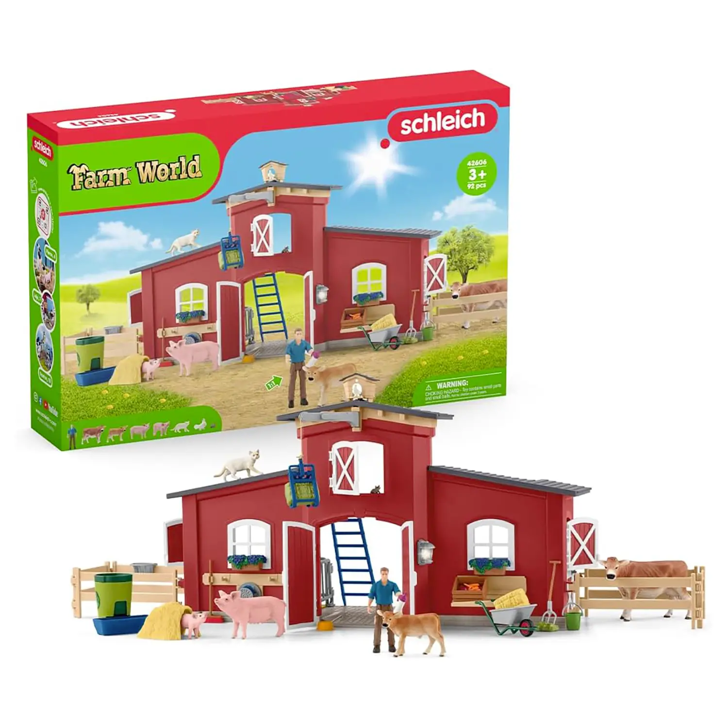 Schleich Grande Fattoria con Animali e Accessori - Set Gioco - Animali