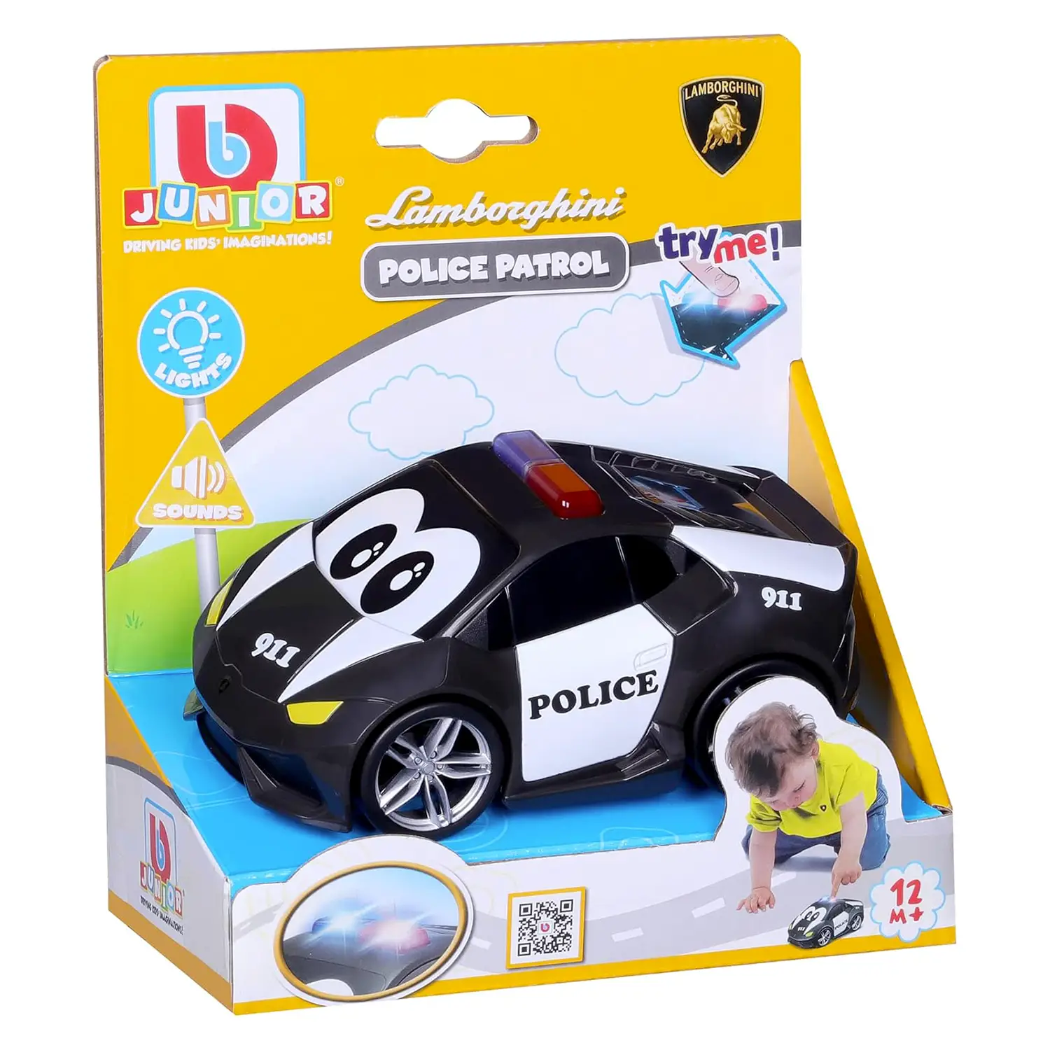 Lamborghini Huracan Polizia Junior Luci & Suoni - Veicoli, garage e piste