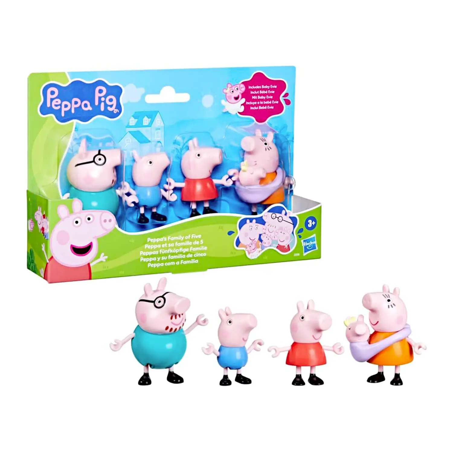 Peppa Pig La Famiglia Di Peppa Pig 5 Personaggi - collezionabili bambina