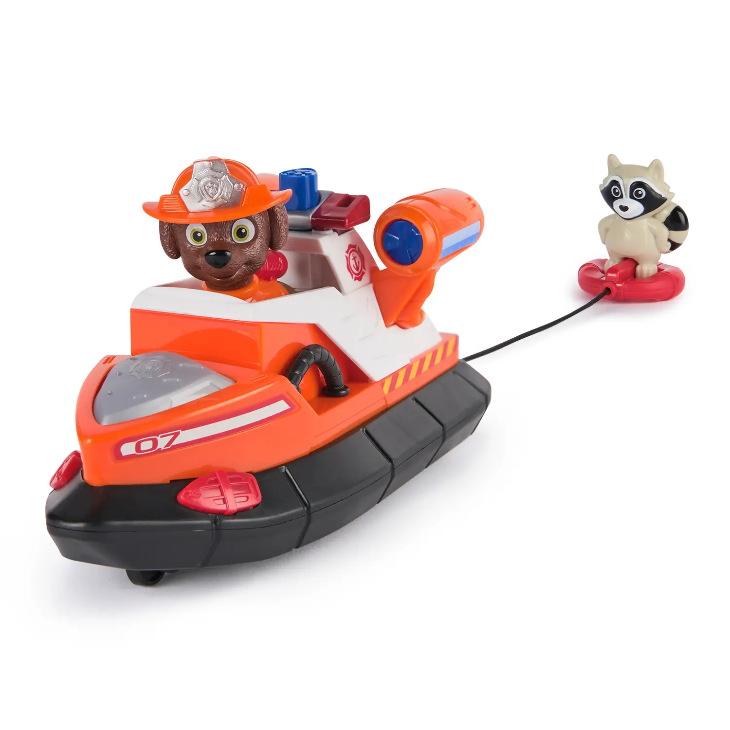 Paw Patrol Fire Rescue Zuma – Barca con Salvagente e Procione - action figures ed accessori
