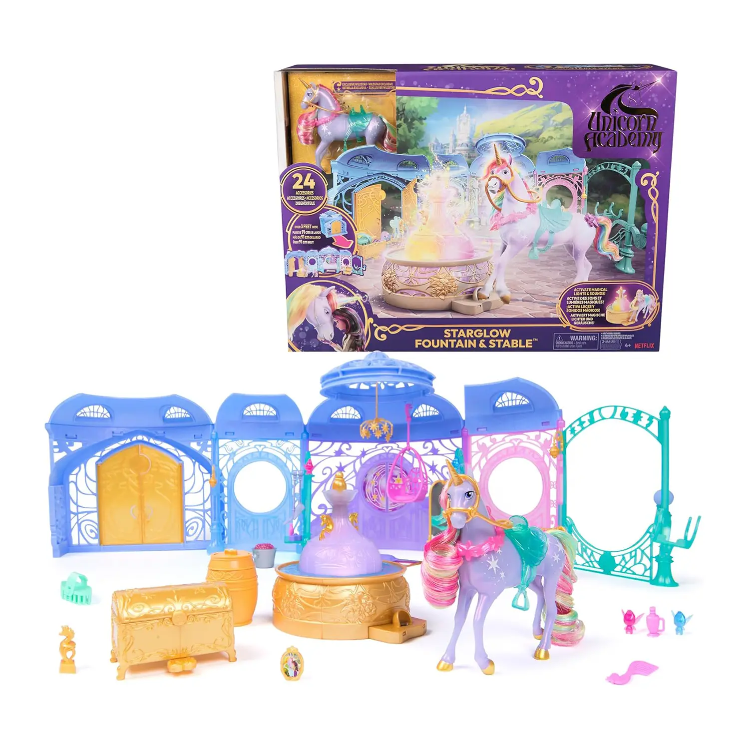 Unicorn Academy La Scuderia degli Unicorni – Set con Wildstar - collezionabili bambina