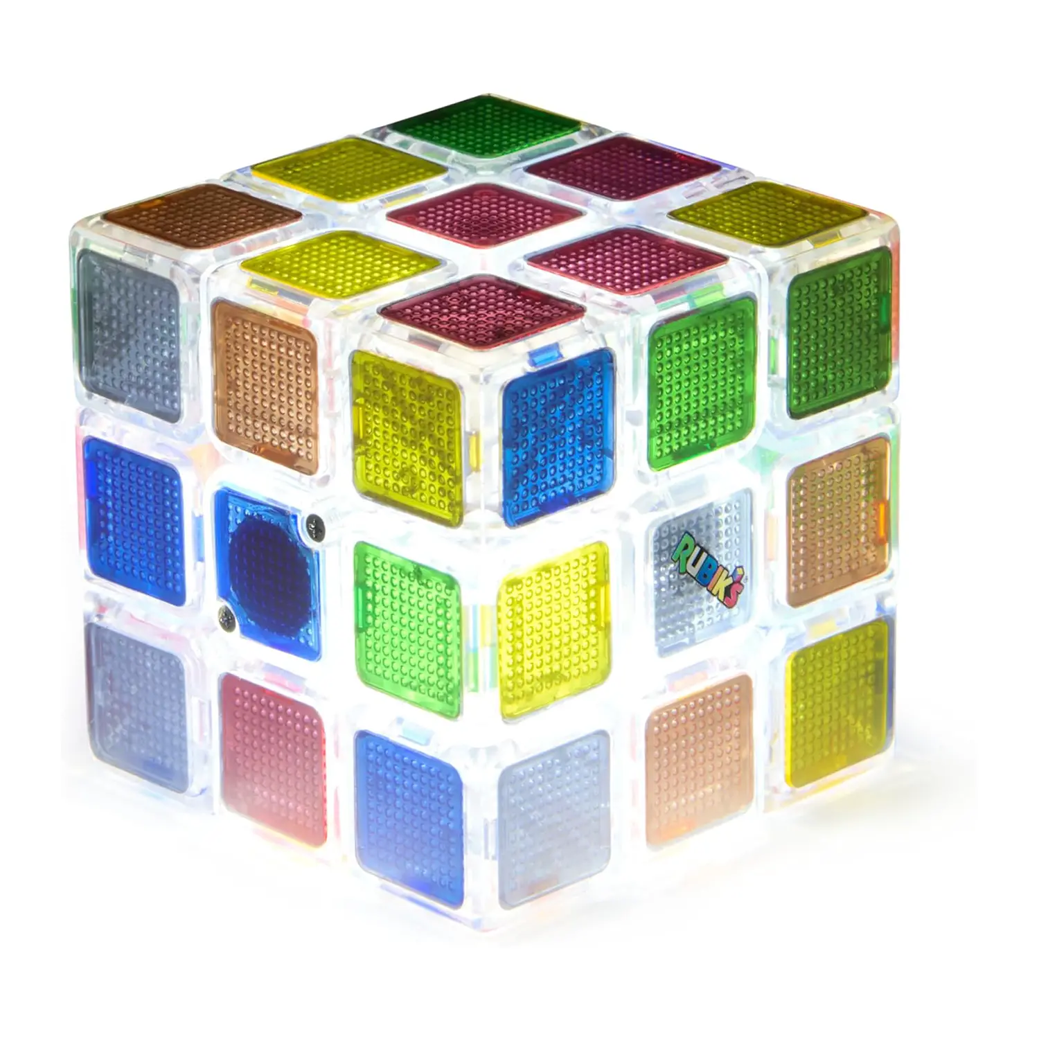 Rubik's Pulse Cubo 3x3 Luminoso – Rompicapo con Timer a Luci - Giochi di Abilità