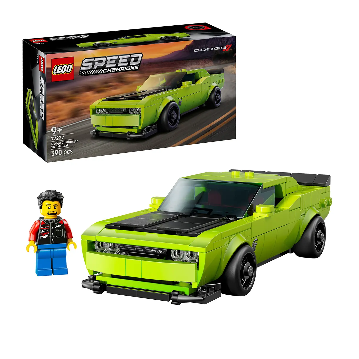 Lego Speed Champions Sports Car Dodge Challenger Srt Hellcat 77237 - lego