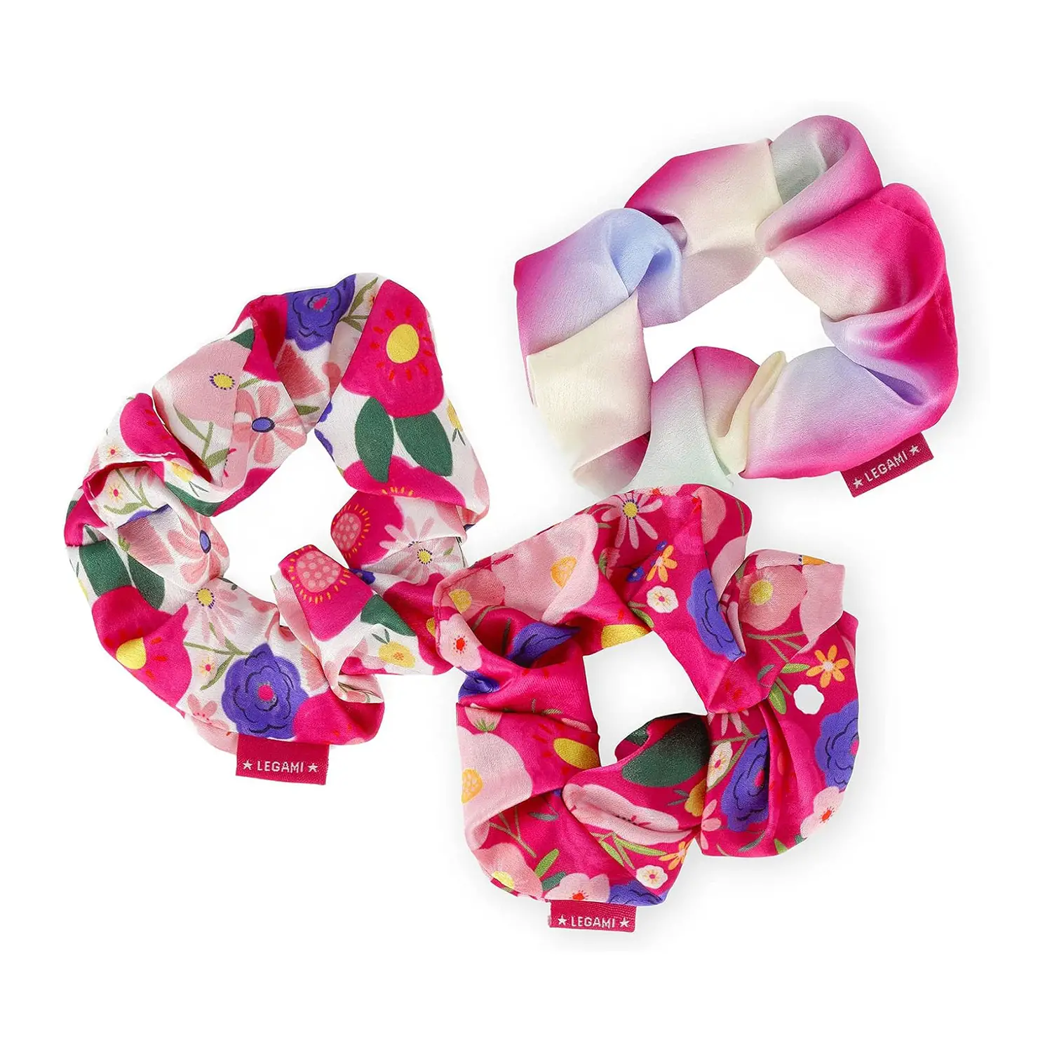 lEGAMI - Elastici per Capelli, Elastici arricciati Tema Flowers - legami