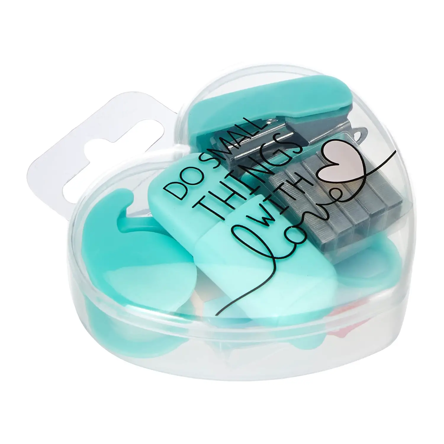 Legami - Mini Set di Cancelleria, 6 Accessori in Formato Cuore - legami