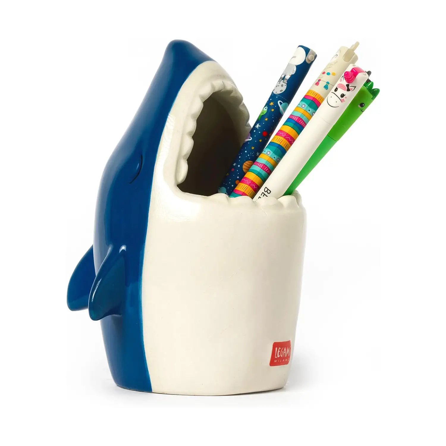 Portapenne in Ceramica Legami Desk Friends Shark - legami