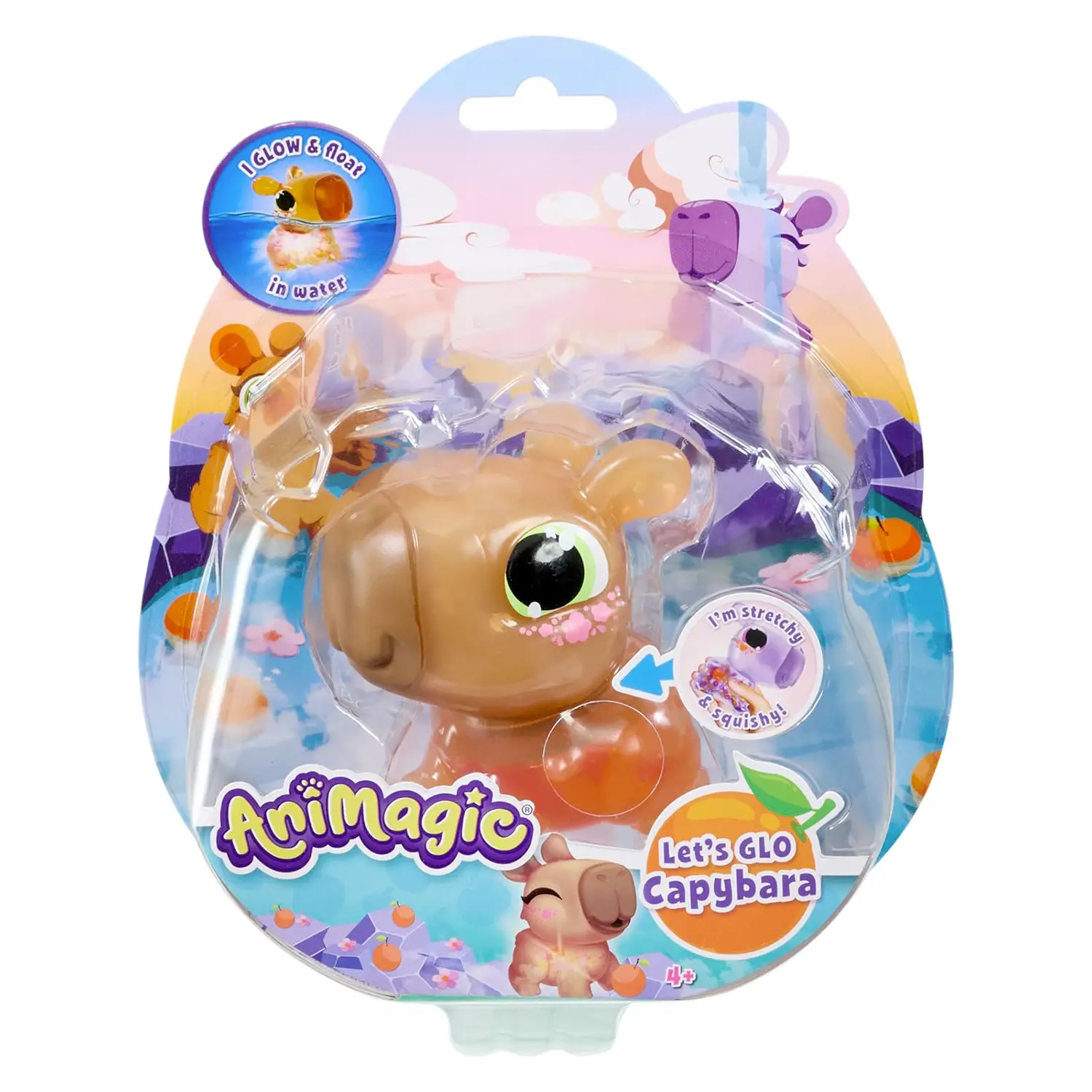Animagic Let's Glo Capybara Marroncino - collezionabili bambina