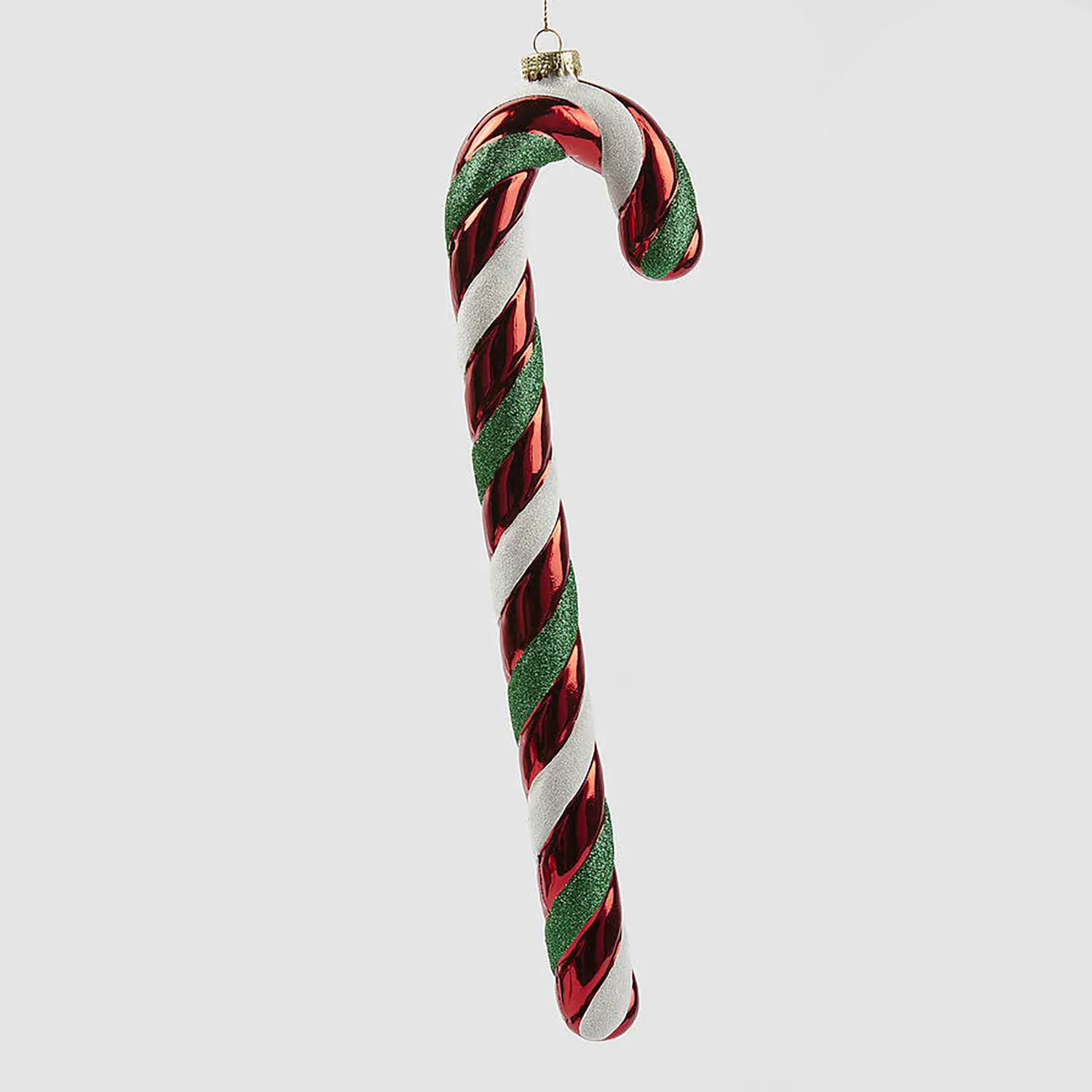 Bastoncino Candy Cane Natalizio da Appendere H39 cm - addobbi albero