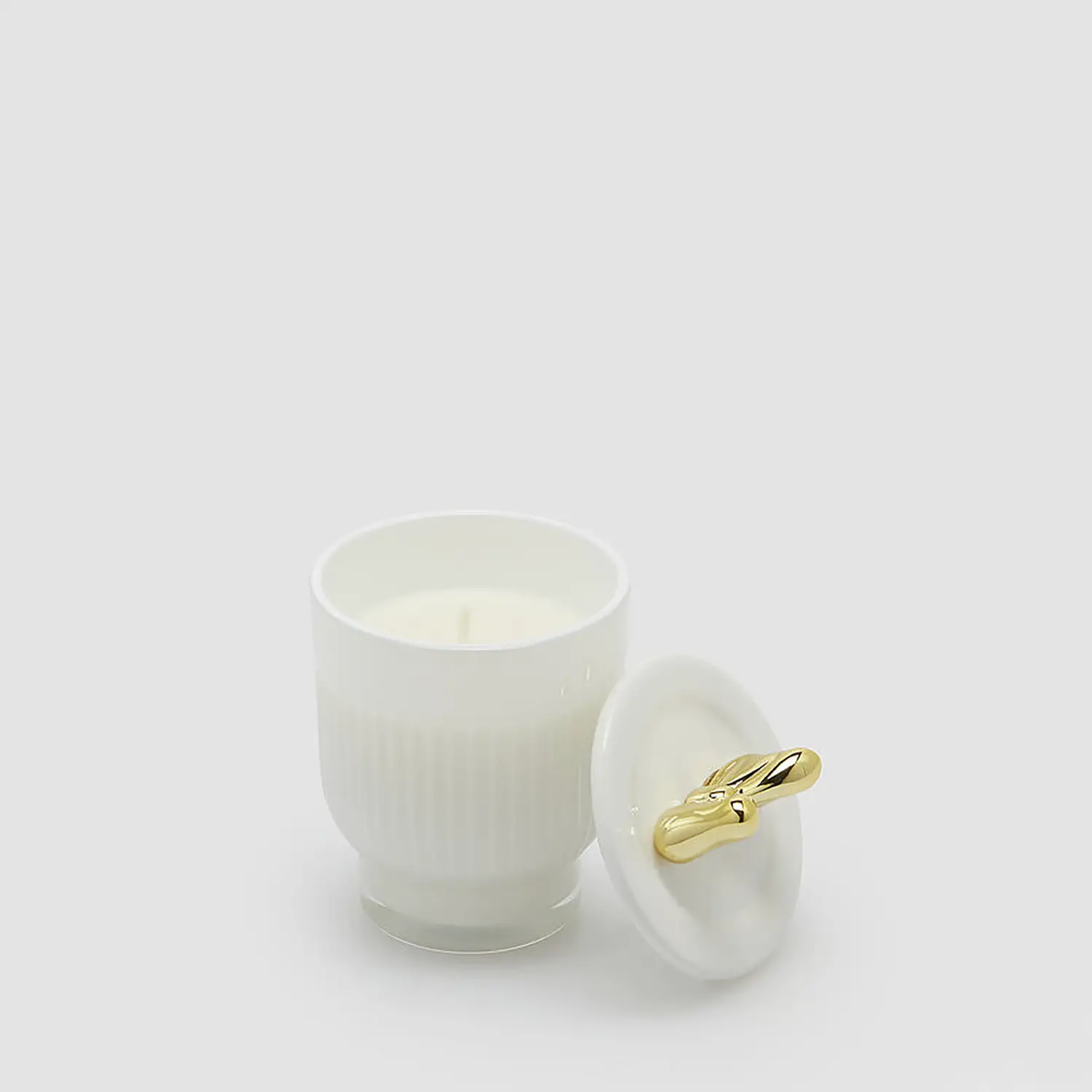 Candela Natalizia Profumata EDG Fiocco Bianco Oro H11 D7 - addobbi casa