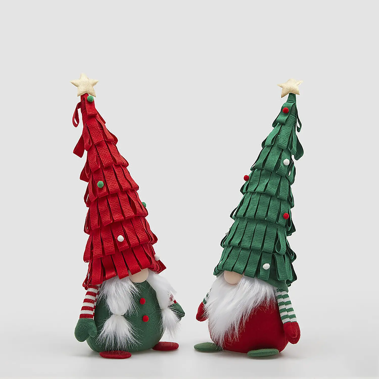 Gnomo-Pino 60 cm Verde/Rosso – Decorazione Natalizia EDG - addobbi casa