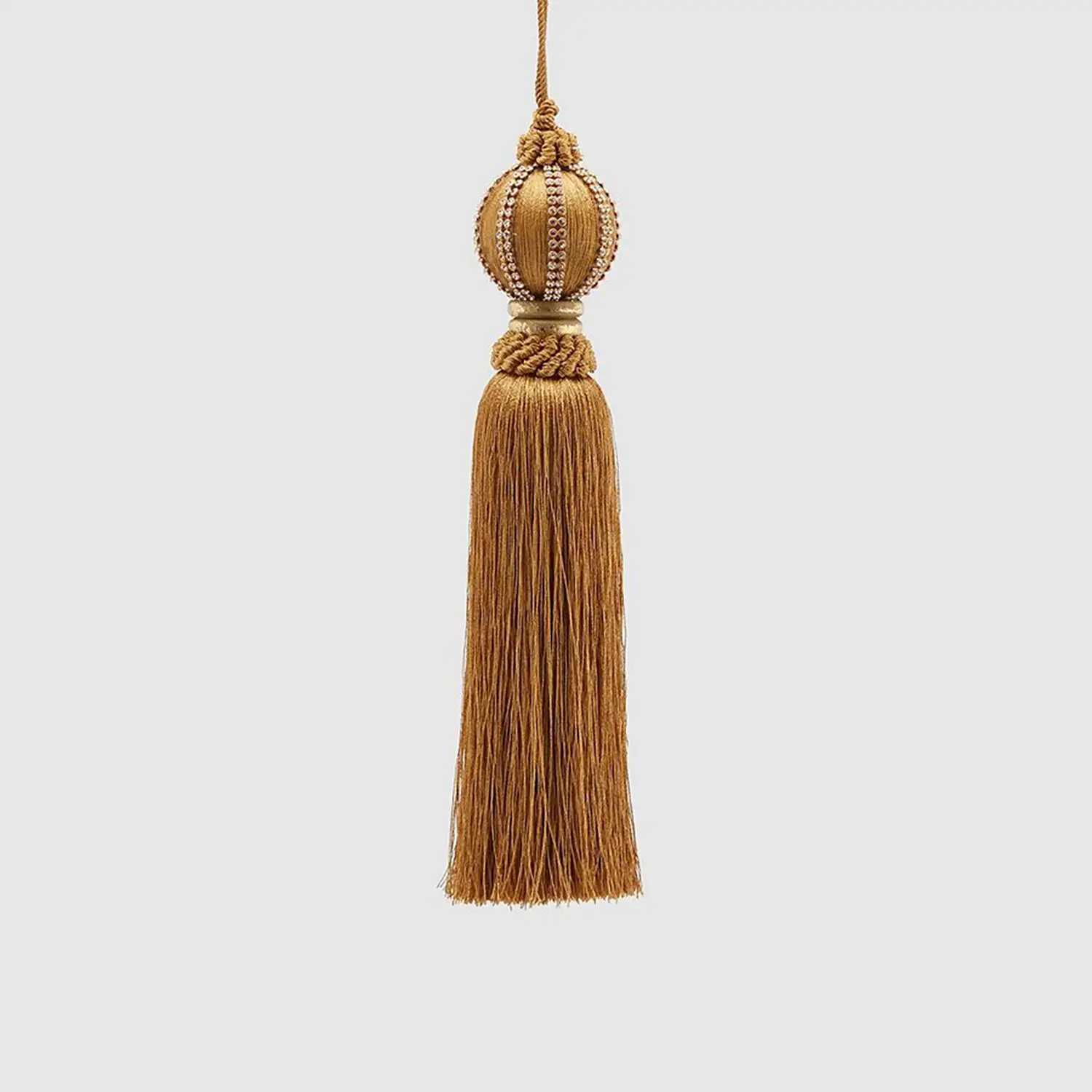 Nappa Decorativa Natale Oro Meridian H27cm Ø6cm EDG - addobbi albero