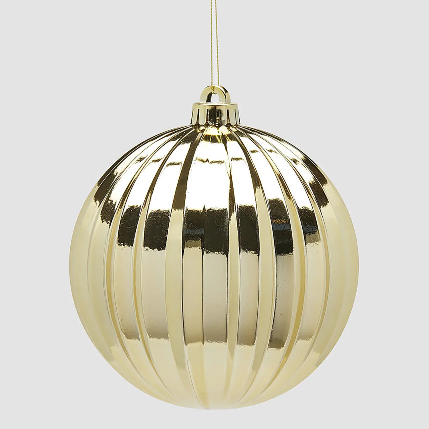 Palla Natale Spicchi Ø15cm Oro EDG Addobbo Elegante - addobbi albero