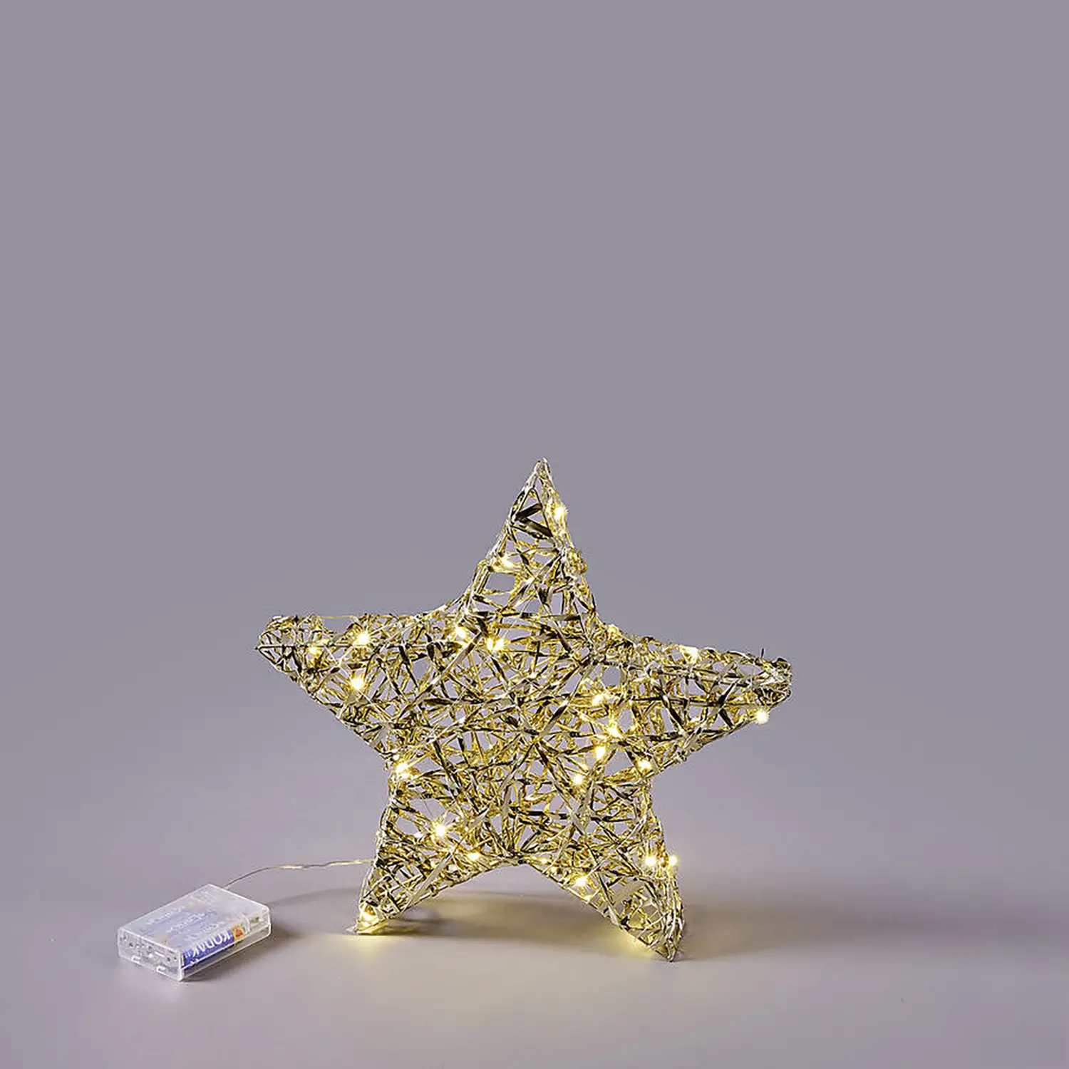 Stella Luminosa Intreccio 30 Microled Ø30cm Oro EDG Enzo De Gasperi - addobbi casa