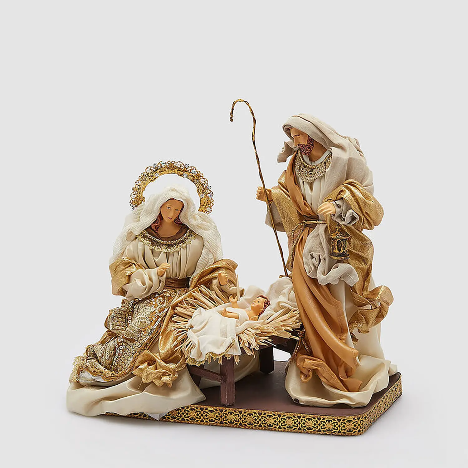 EDG Natività con Base 40cm Statuetta Natalizia Hazelnut - presepi
