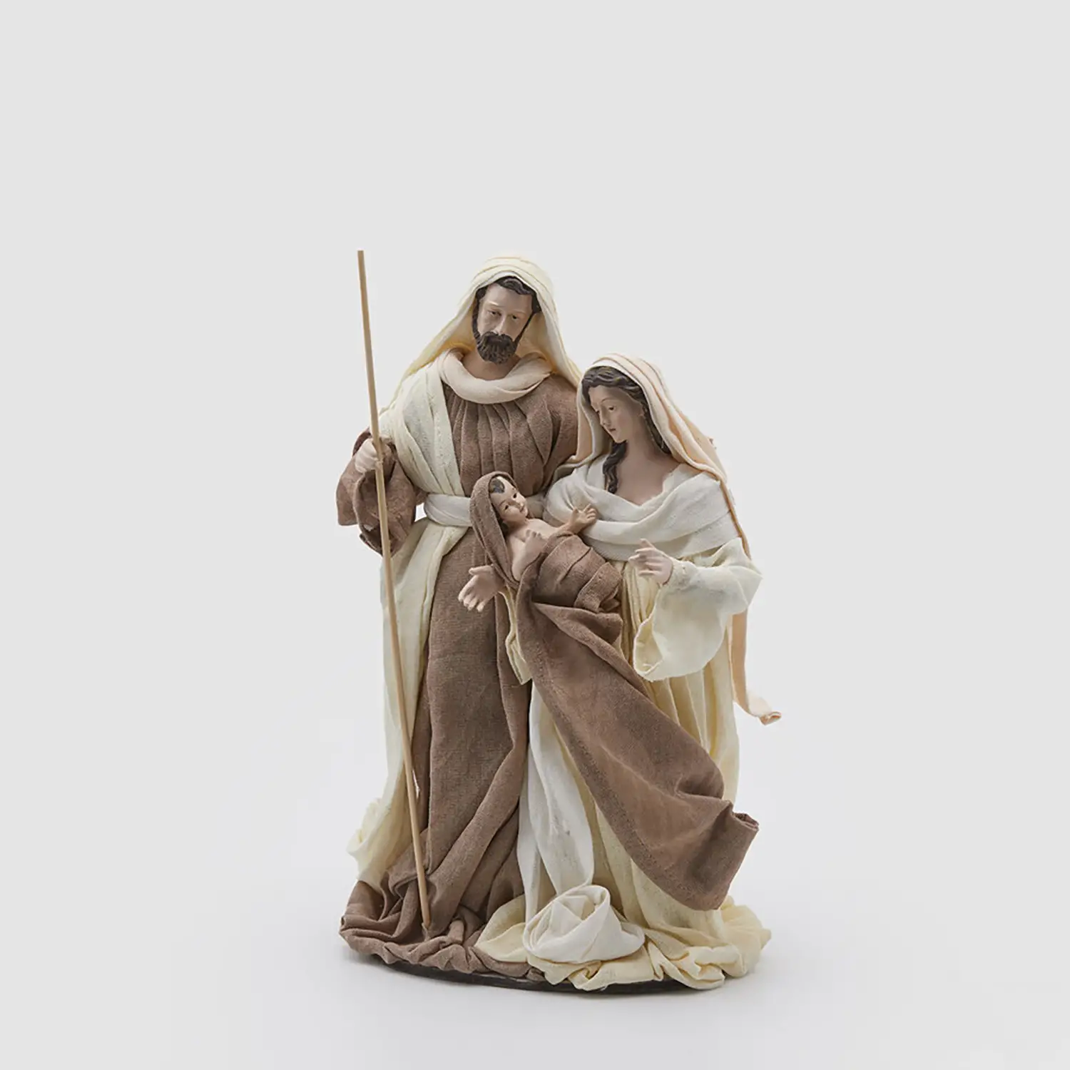 EDG Natività Lord con Base H28cm Hazelnut Resina e Stoffa - presepi
